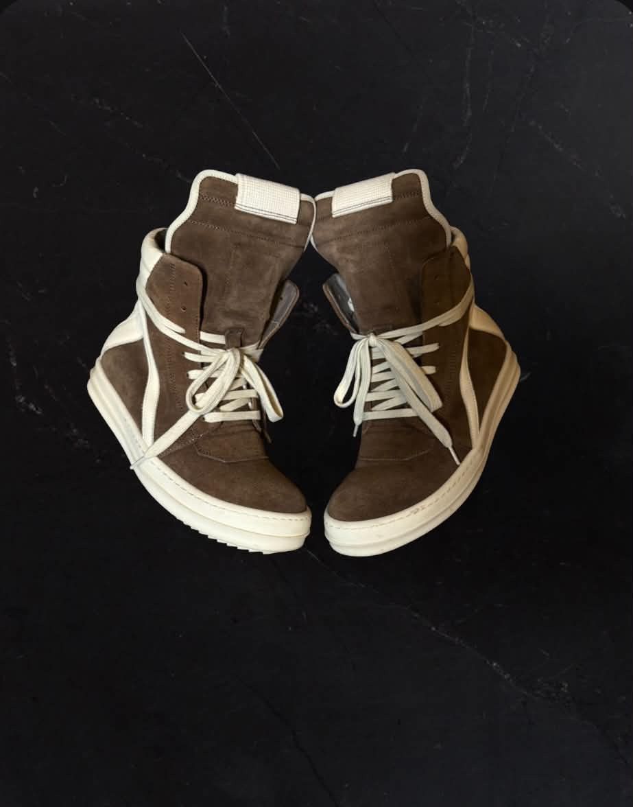 Rick Owens 2017 Rick Owens Geobasket Brown/Milk Size US 5.5 / IT 35.5 - 3 Thumbnail
