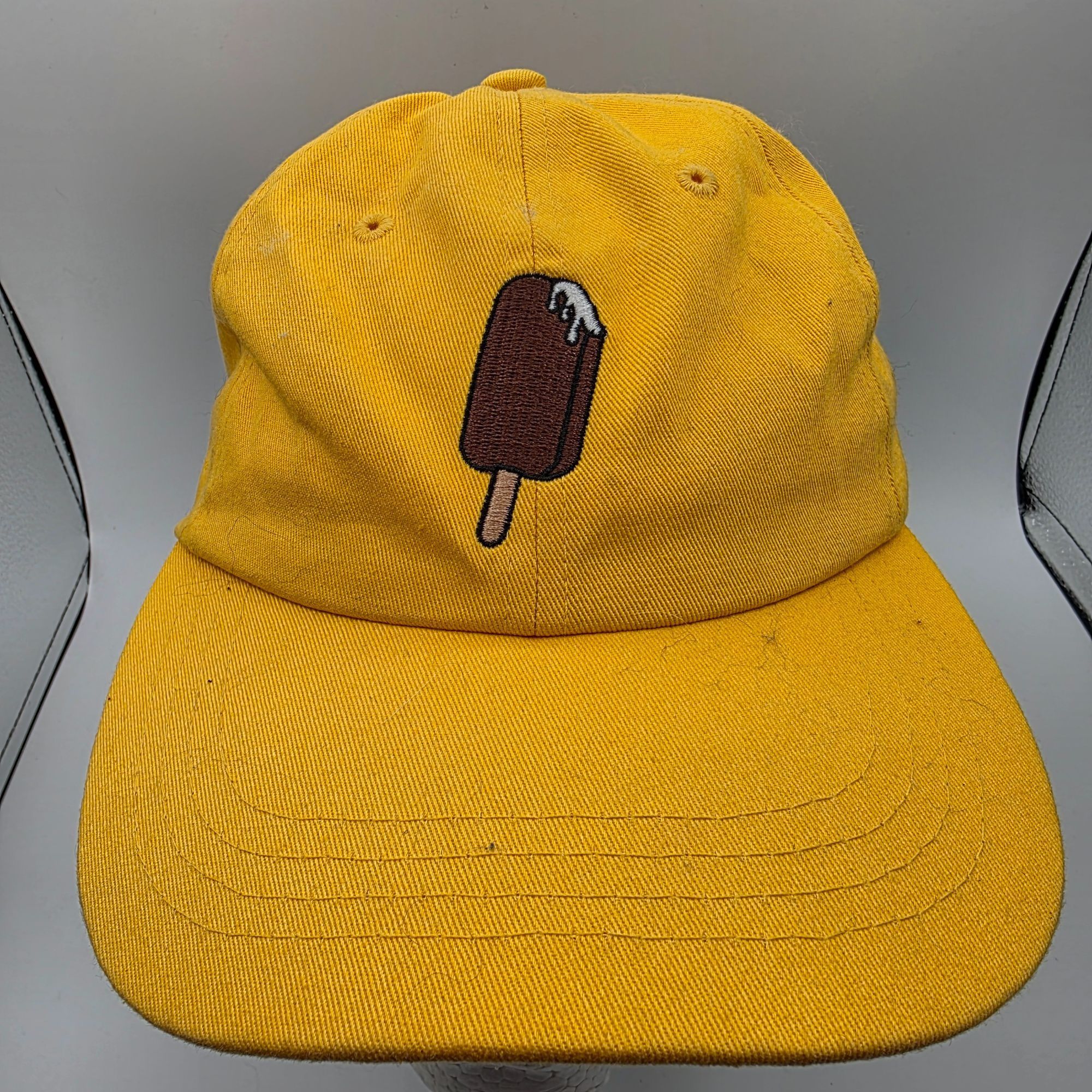 Other Yellow Baseball Dad Hat With Ice Cream Bar Adjustable Strapb Size ONE SIZE - 1 Thumbnail