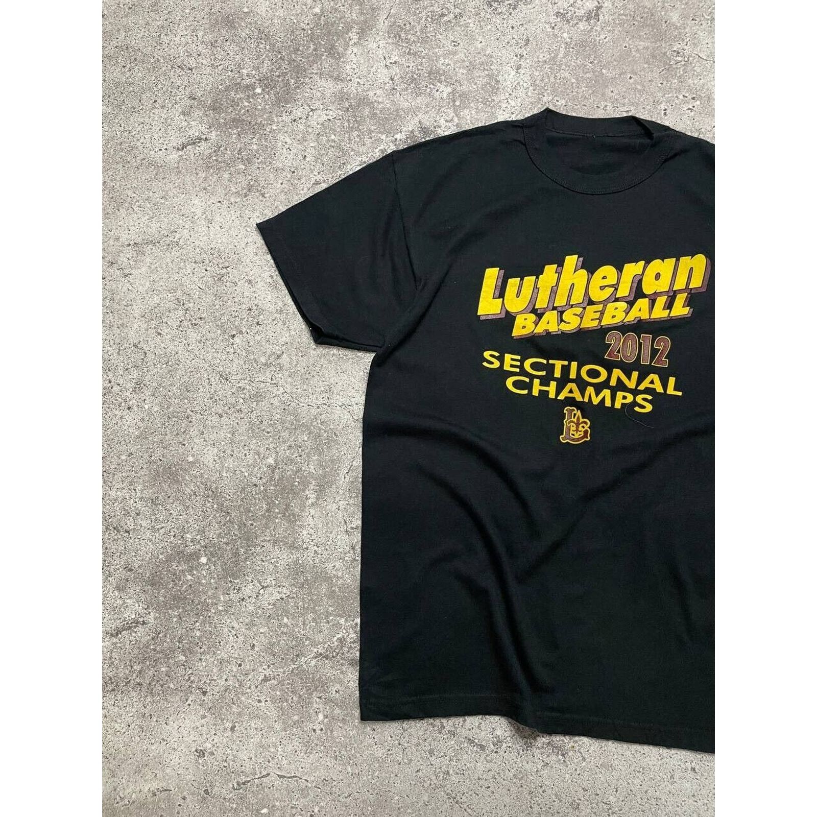 Vintage Vintage Lutheran Baseball Sectional Champs T-Shirt Black M Size US M / EU 48-50 / 2 - 2 Thumbnail