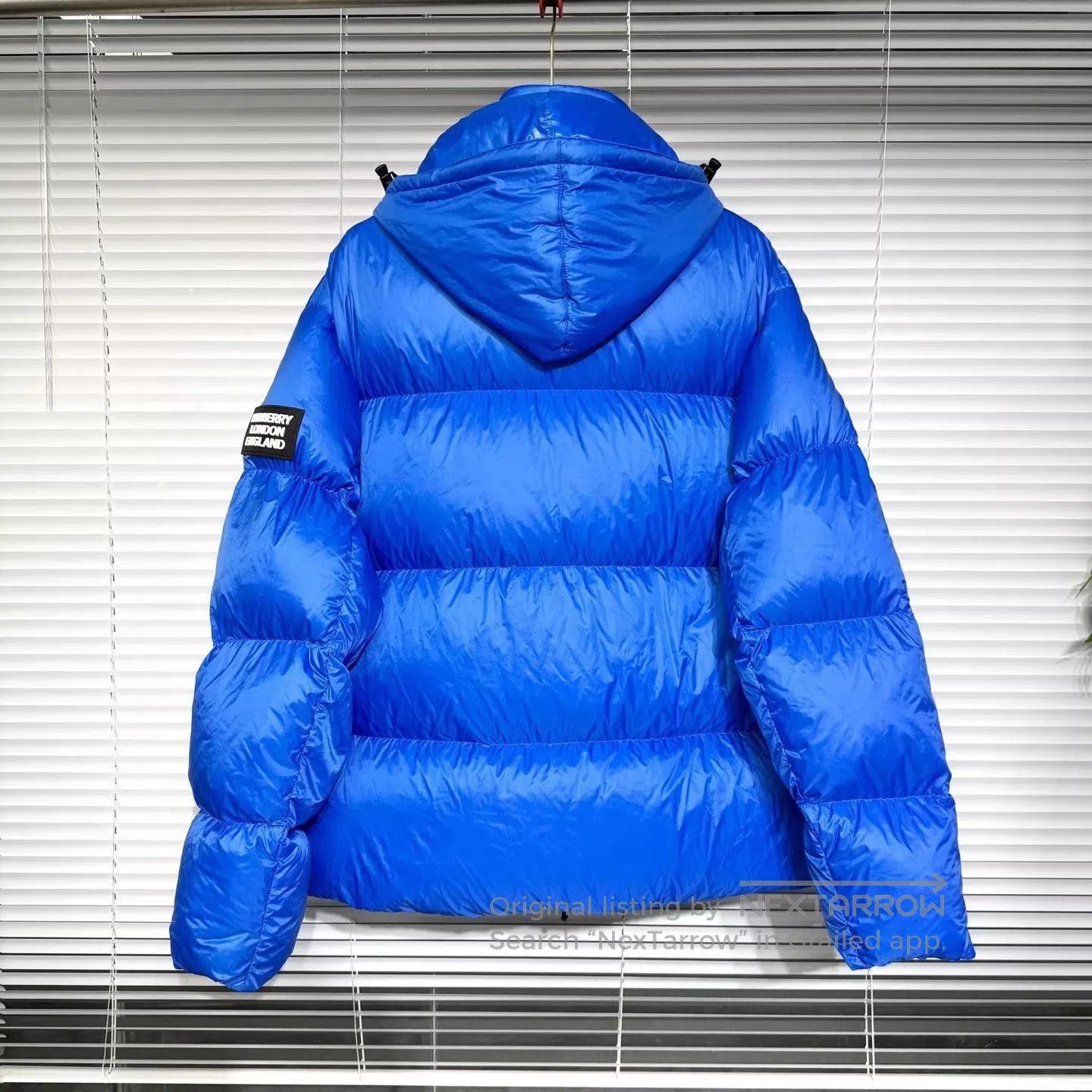 Burberry Blue Hooded Puffer Jacket XXL. Size US XXL / EU 58 / 5 - 2 Thumbnail