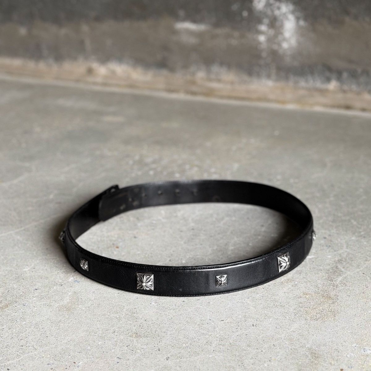 Chrome Hearts Chrome Hearts Pyramid Stud Leather Belt Strap SZ: 34 Size 34 - 1 Thumbnail