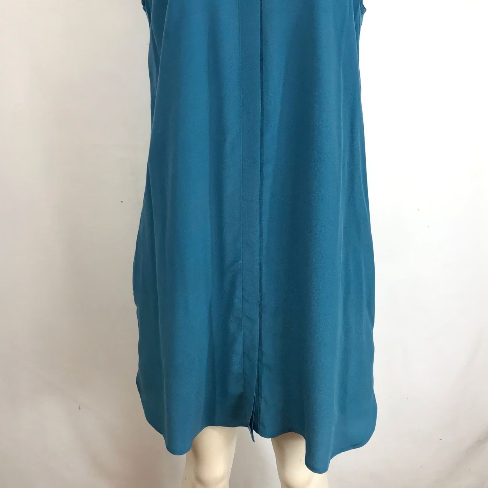 Equipment Equipment Femme Shirt Dress Teal Silk Midi Sleeveless Collared Button-Front Women M/M Size M / US 6-8 / IT 42-44 - 3 Thumbnail