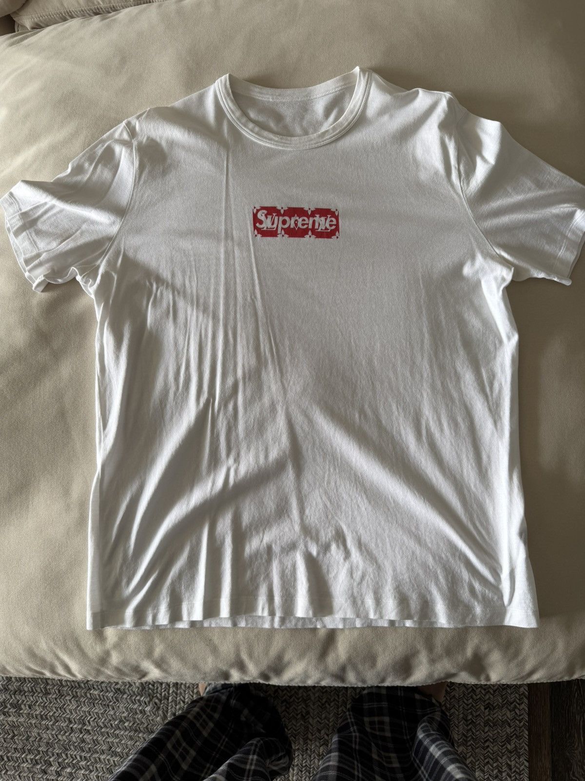 Supreme x Louis Vuitton Box Logo Tee White XXL