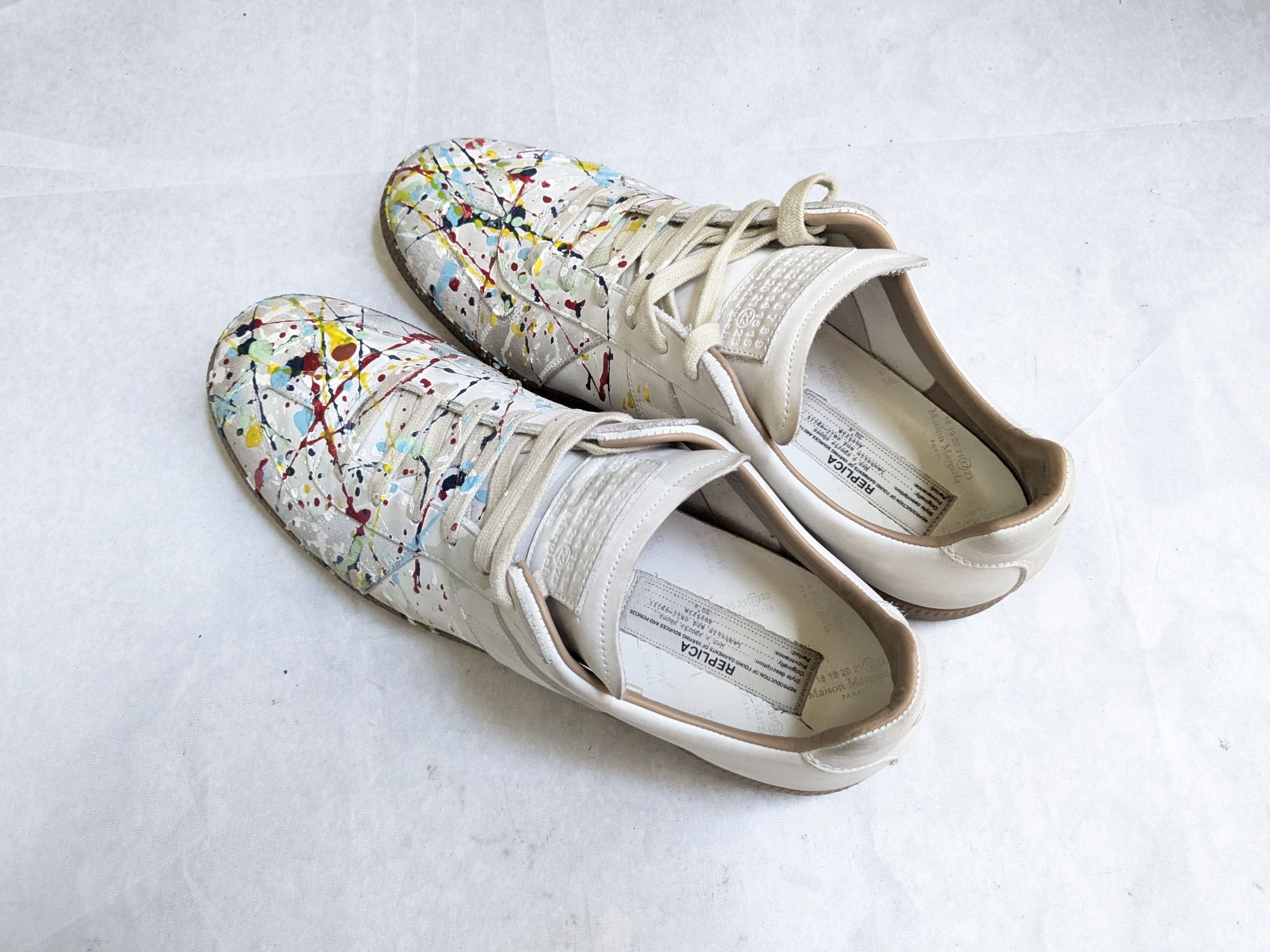 Maison Margiela Maison Margiela Replica GAT Sneaker 46.5 13.5 Paint Splatter Size US 13 / EU 46 - 15 Thumbnail