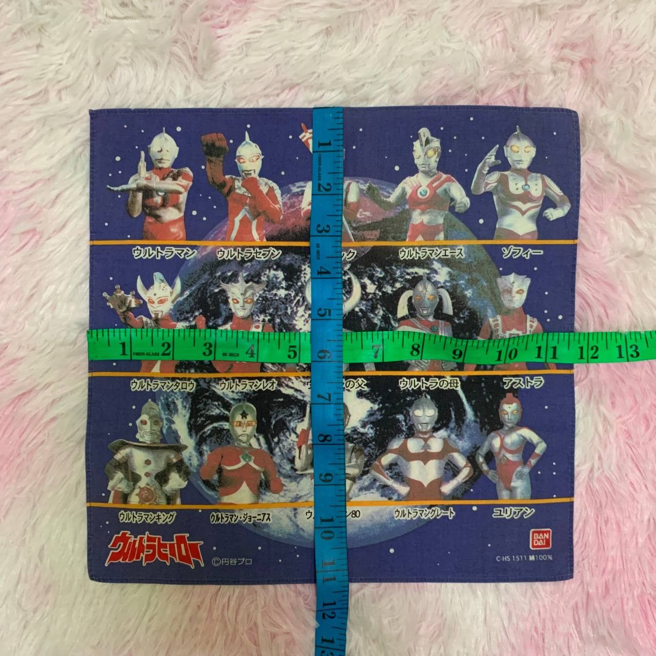 Anime × Japanese Brand × Vintage Vintage Ultraman Series Bandai Handkerchief Bandana Anime Size ONE SIZE - 4 Thumbnail