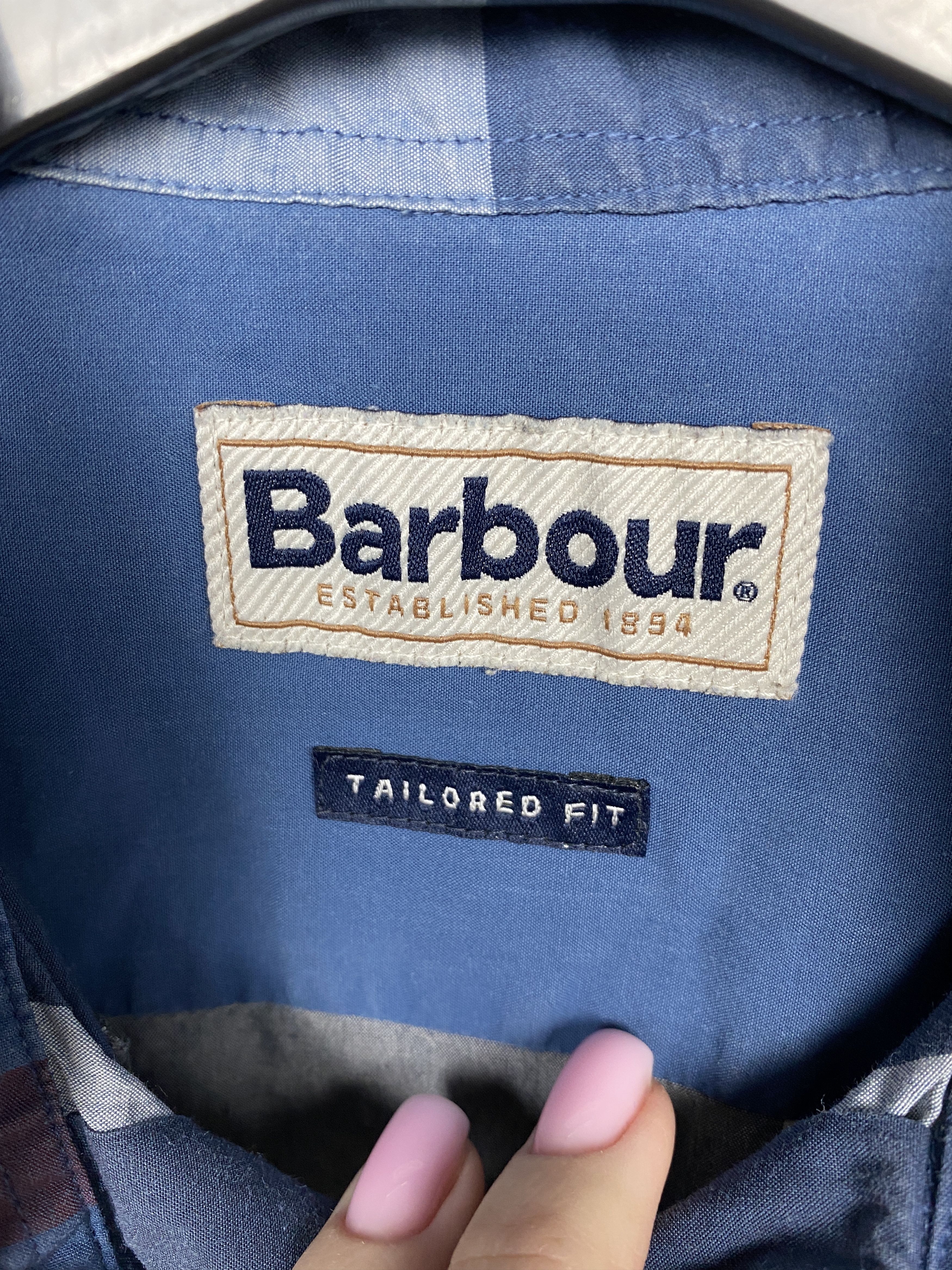 Barbour × Vintage Barbour Tartan Plaid Mens Long Sleeve Shirt Size US S / EU 44-46 / 1 - 4 Thumbnail