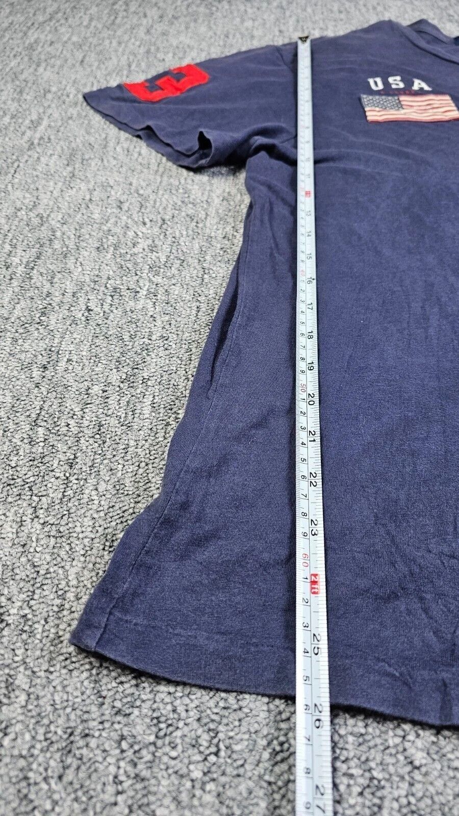 Polo Ralph Lauren Polo Ralph Lauren Big Pony USA Flag Tee Custom Slim Fit L Size US L / EU 52-54 / 3 - 8 Thumbnail