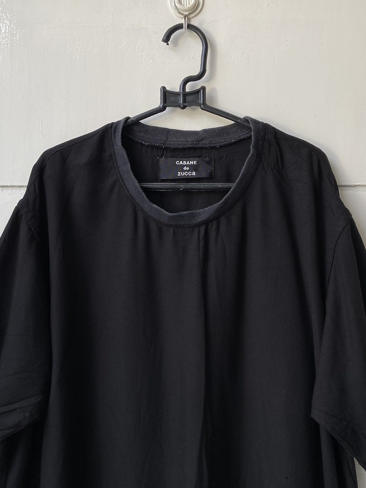 CABANE de ZUCCa × Issey Miyake × Zucca CABANE DE ZUCCA Black T-shirt Size US XL / EU 56 / 4 - 12 Thumbnail