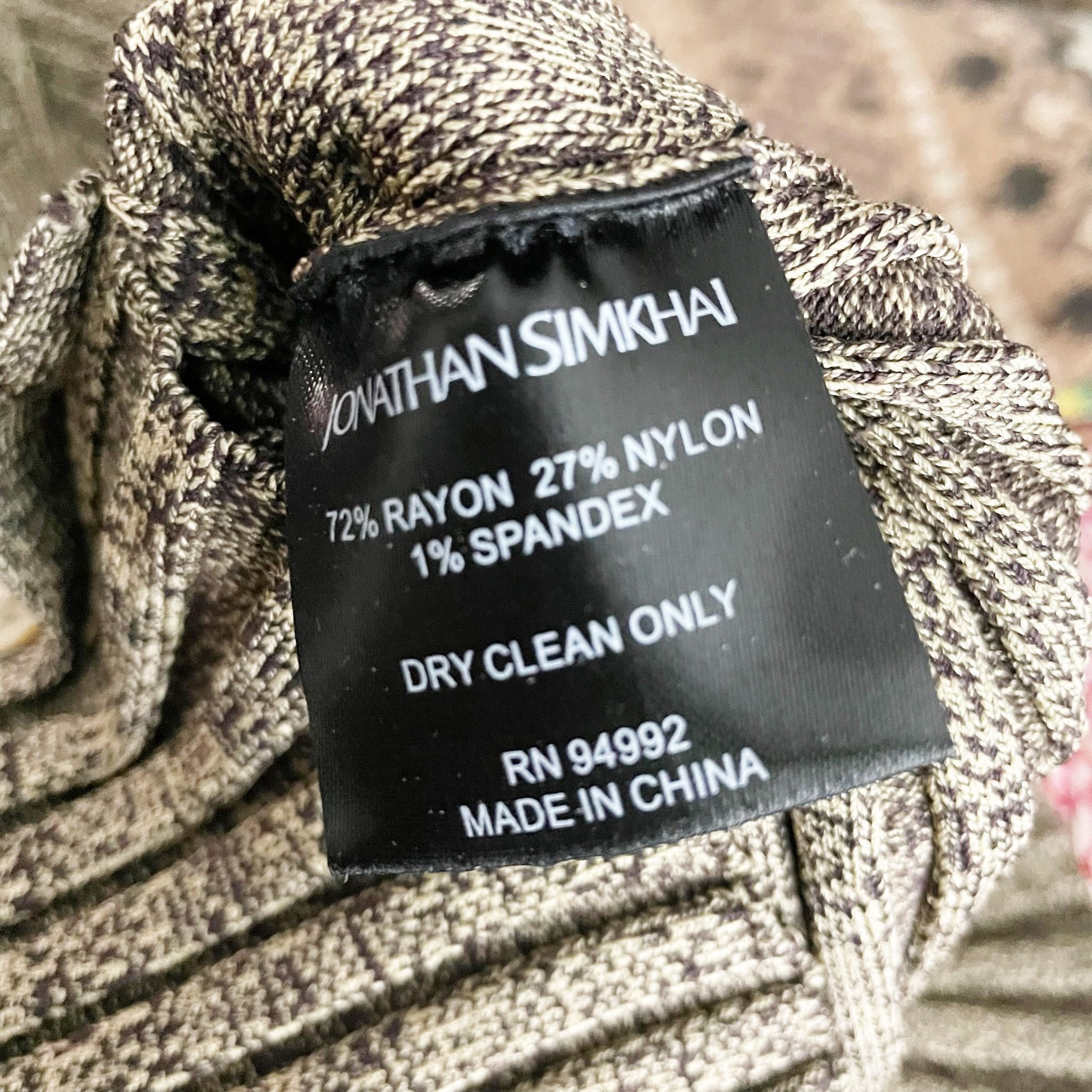 Jonathan Simkhai Jonathan Simkhai Ashton Marled Rib Knit Stretch Size 25" / US 0 / IT 36 - 3 Thumbnail