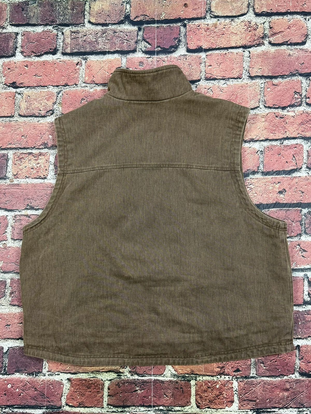 Woolrich Woolen Mills Vintage Woolrich Canvas Vest Aztec Fleece Blanket Lined Size US XXL / EU 58 / 5 - 3 Thumbnail