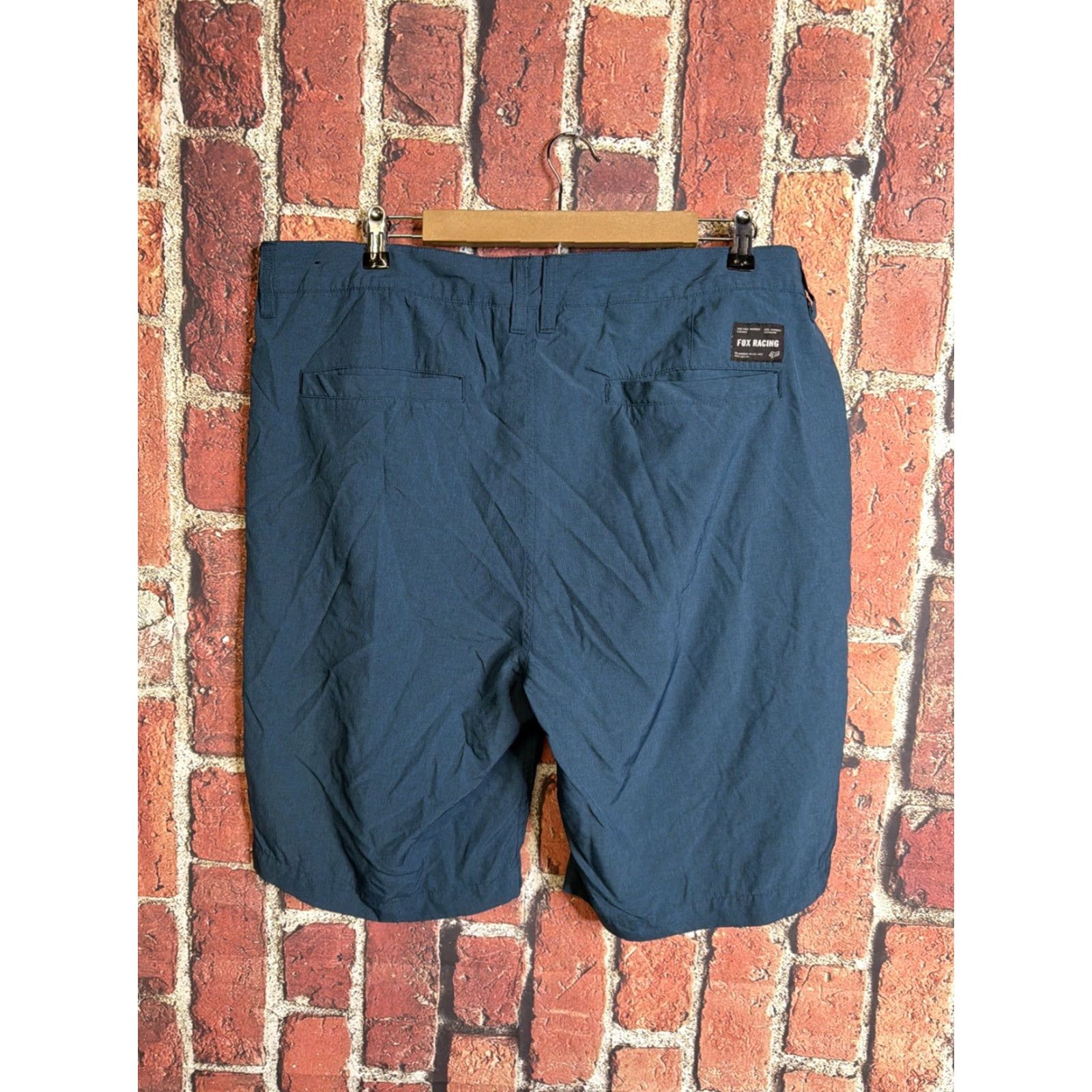 Fox Racing Fox Cargo Shorts Men 40 Gray Regular Mid Rise Casual Pockets Zip Button Polyester - Fox Size US 40 / EU 56 - 3 Thumbnail