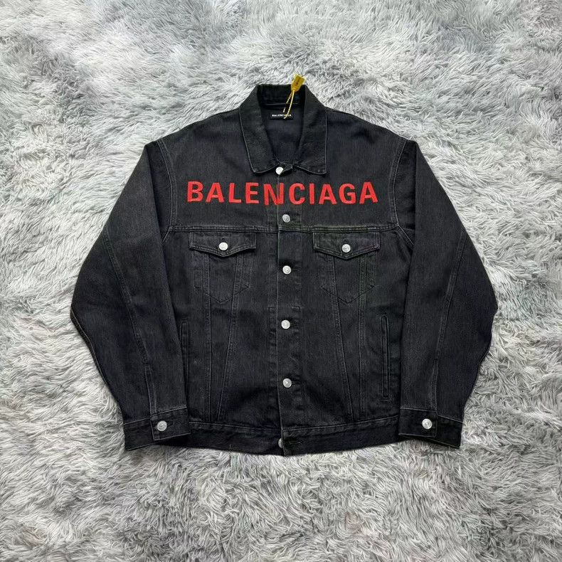 Balenciaga Balenciaga Embroidered monogrammed denim jacket 2503-Nextar Size US S / EU 44-46 / 1 - 1 Thumbnail
