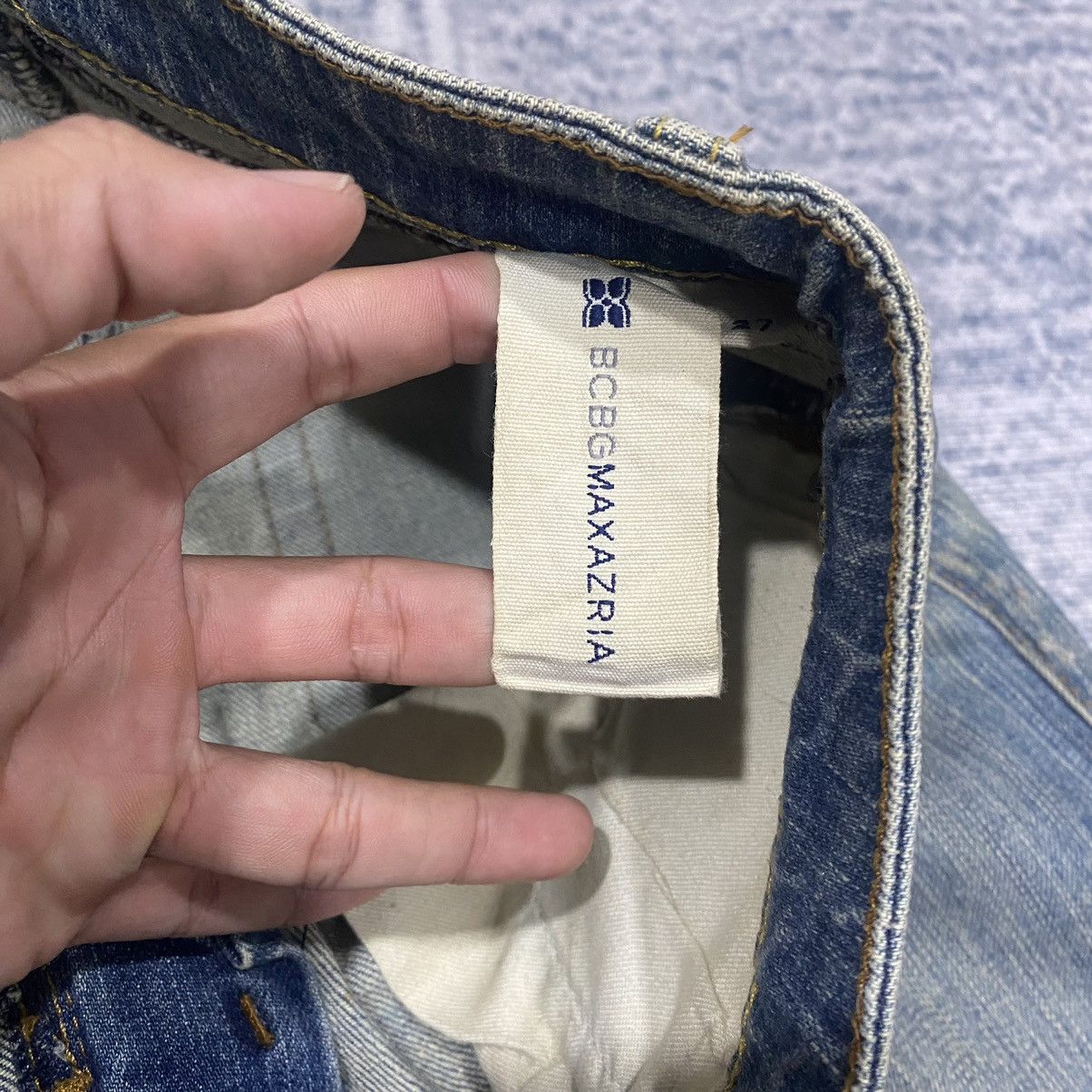 Hysteric Glamour × Japanese Brand × Le Grande Bleu (L.G.B.) Flare☠️BCBGMAXAZRIA Mud Wash Bootcut Punk Cowboy Vintage Size US 30 / EU 46 - 9 Thumbnail