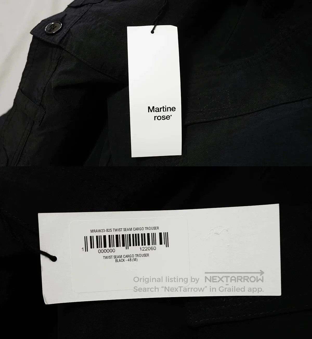 Martine Rose martine rose black cargo trousers for autumn. Size US 38 / EU 54 - 6 Thumbnail