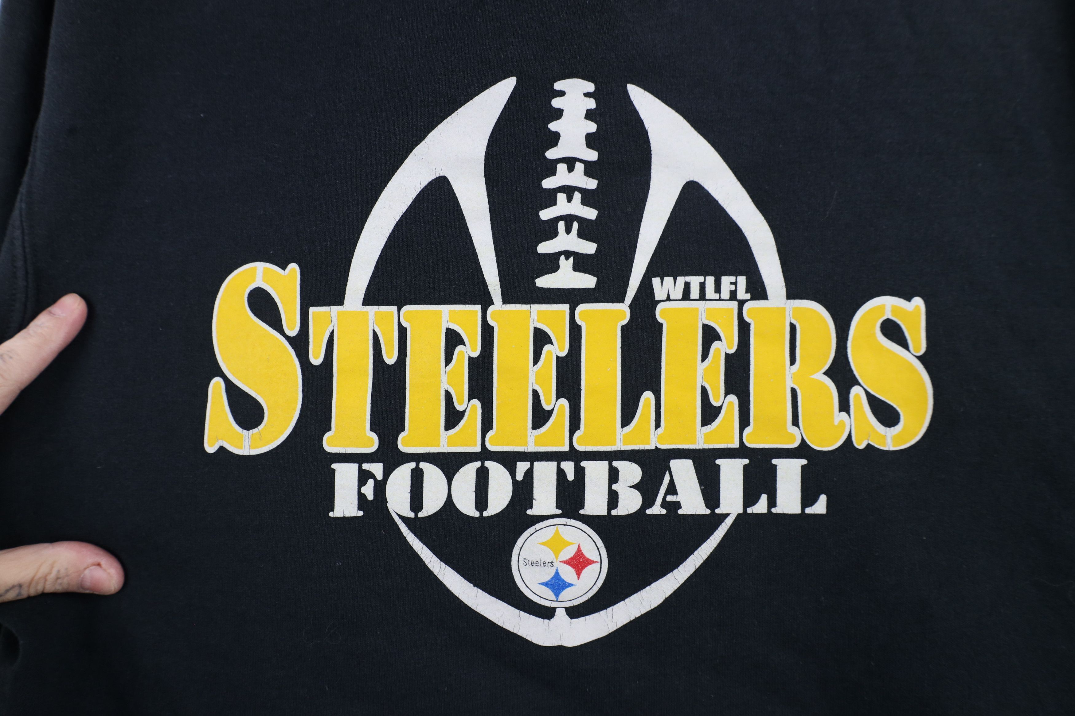 Vintage Vintage Spell Out Pittsburgh Steelers Football Hoodie Black Size US S / EU 44-46 / 1 - 6 Thumbnail