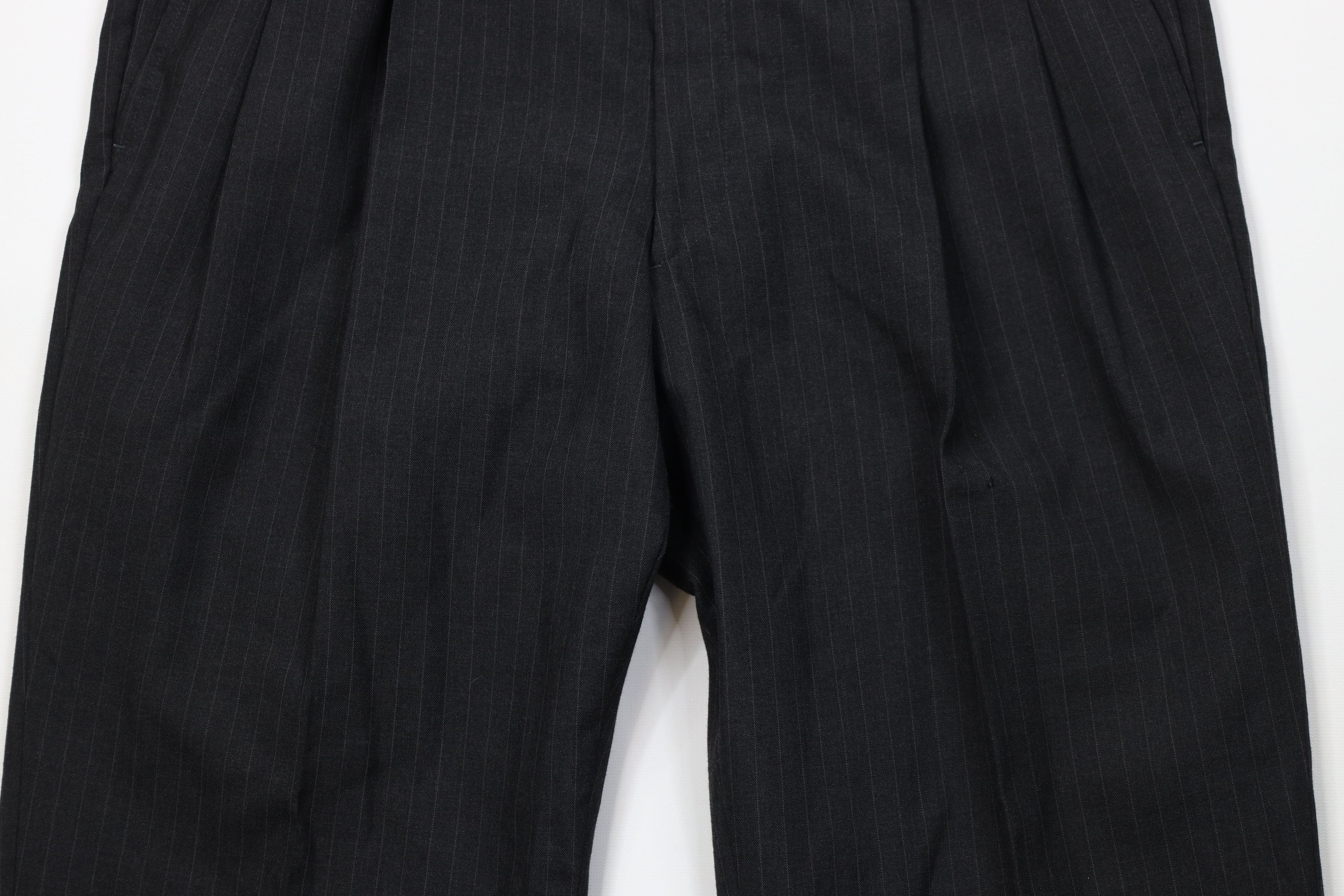 Vintage Vintage 90s Streetwear Blend Pinstriped Wide Leg Chino Pants Size US 34 / EU 50 - 3 Thumbnail