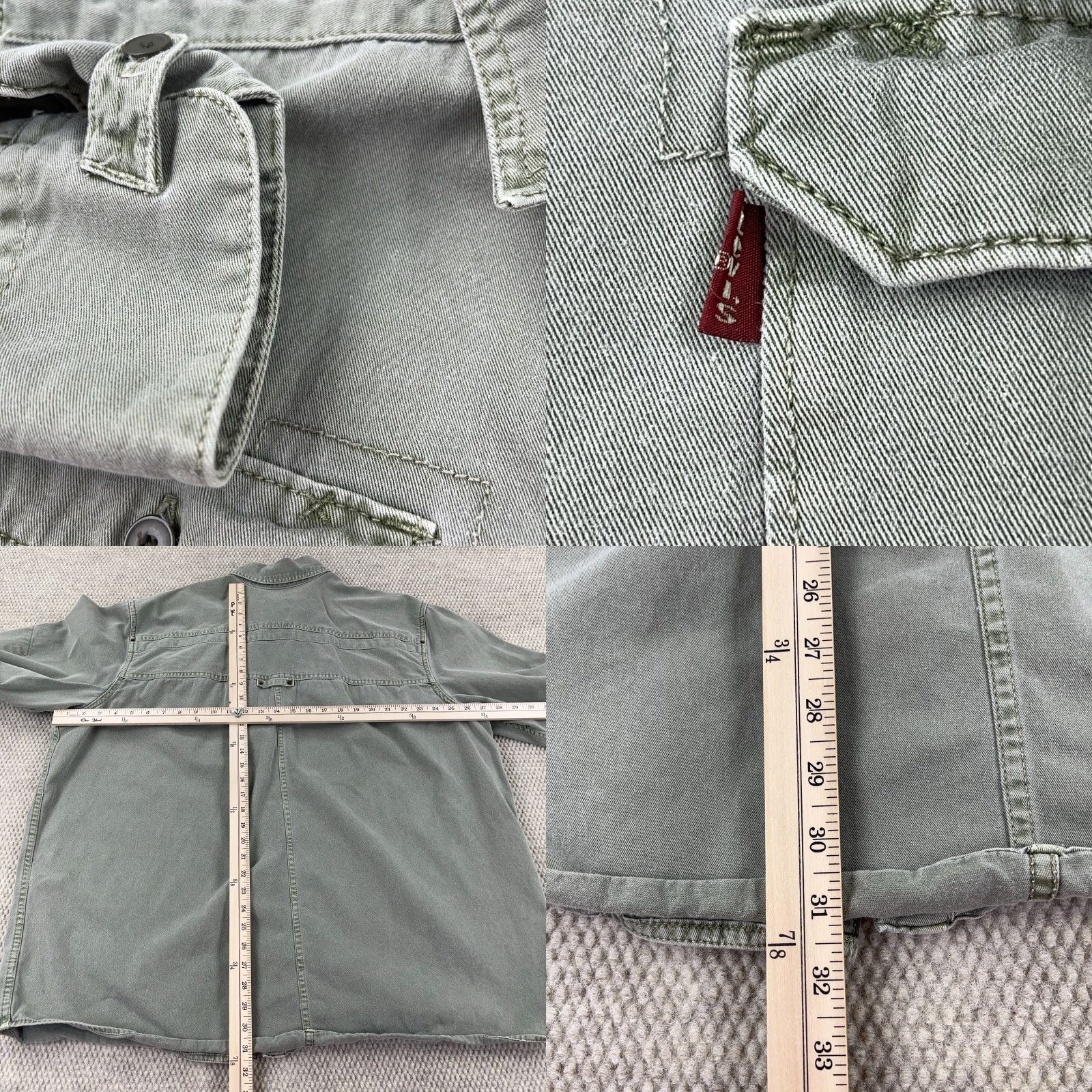 Levi's VINTAGE Levi’s Denim Western Shirt Mens XXL Green Button-Up Cowboy Y2K Size US XXL / EU 58 / 5 - 8 Thumbnail