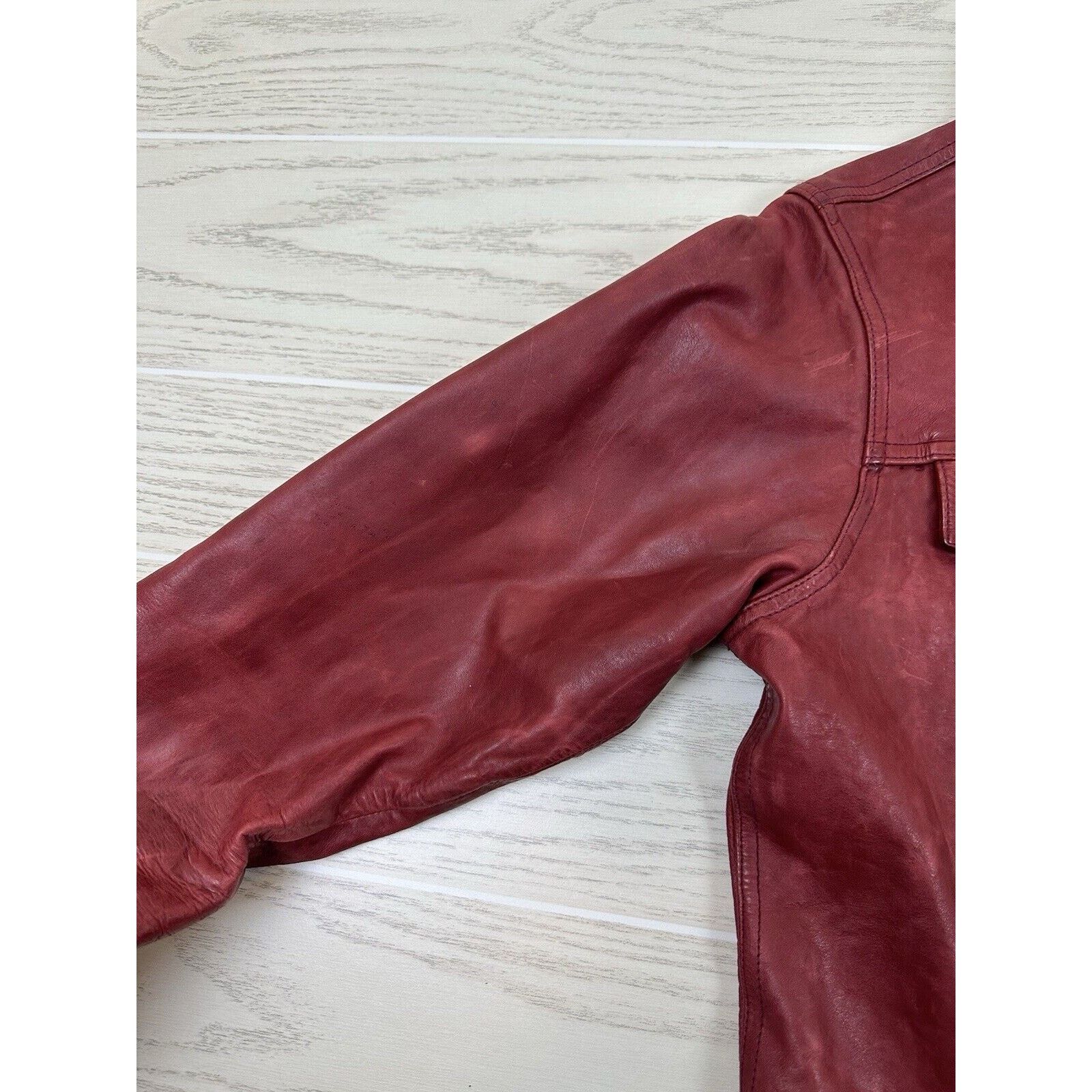 Gap × Vintage Vintage 1999 Gap Leather Jacket Size L / US 10 / IT 46 - 6 Thumbnail