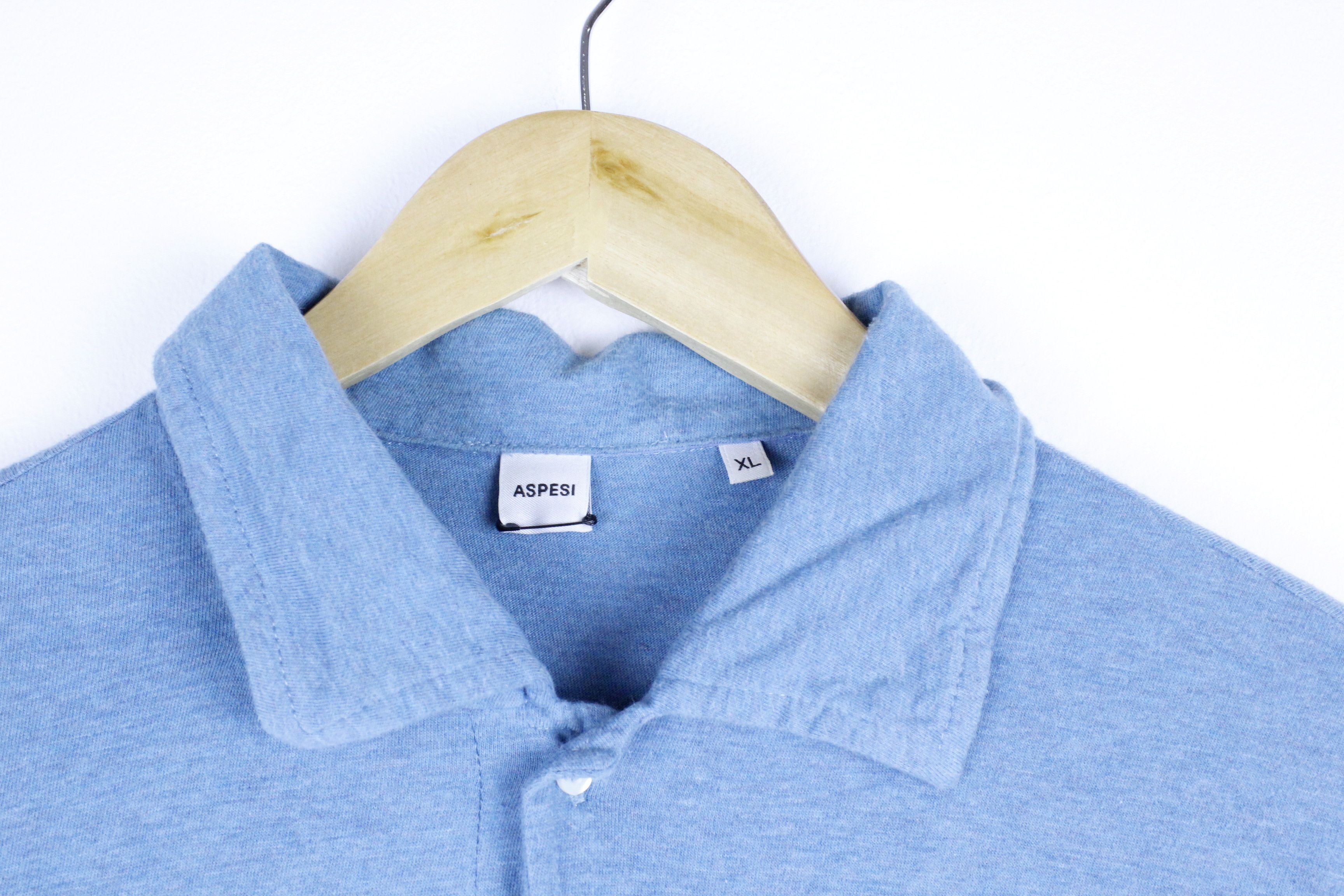 Aspesi Aspesi Turquoise Melange Polo Shirt Size US M / EU 48-50 / 2 - 3 Thumbnail