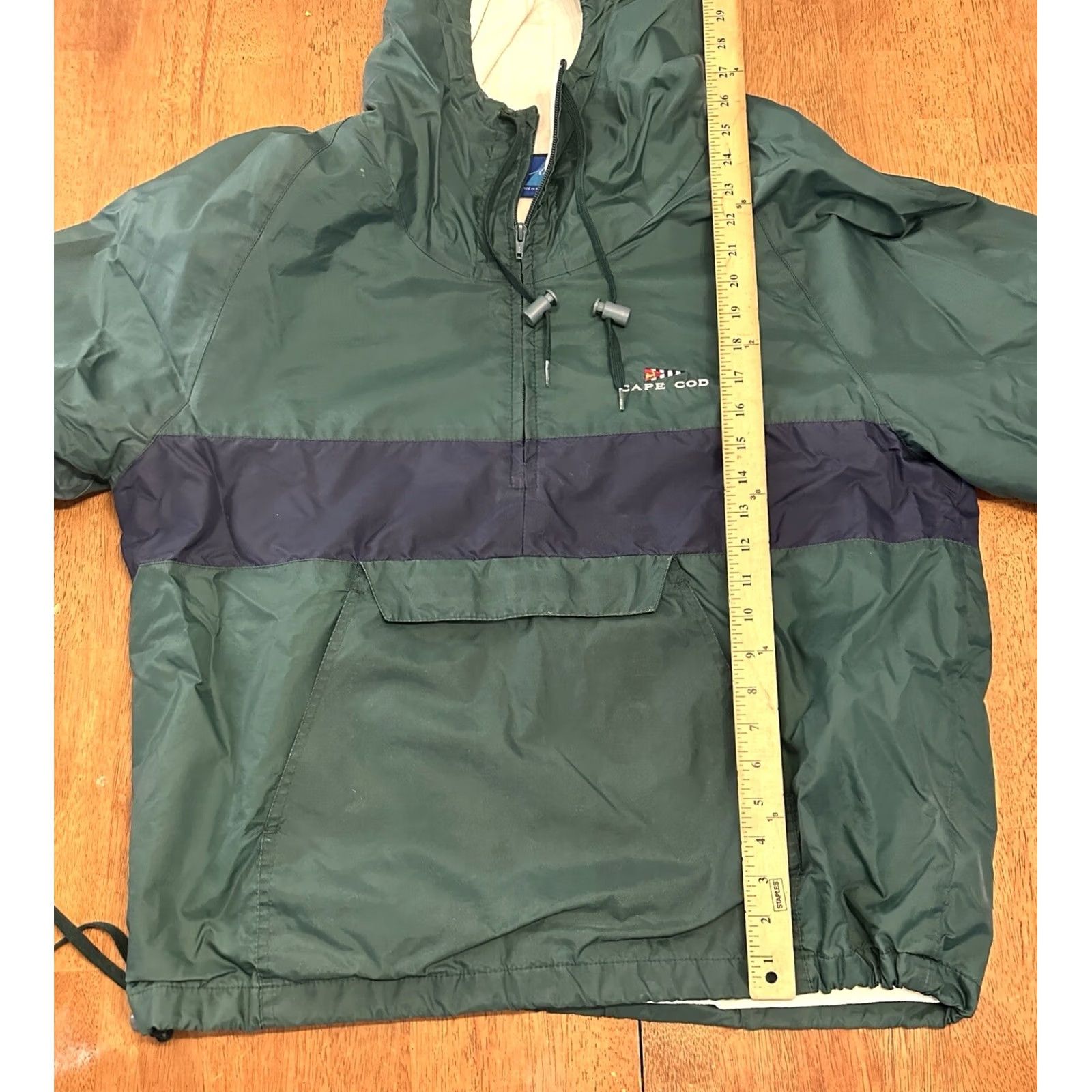 Vintage VINTAGE Acadia Cape Cod Windbreaker Jacket Large Green 1/4 Zip Mens Size US L / EU 52-54 / 3 - 7 Thumbnail