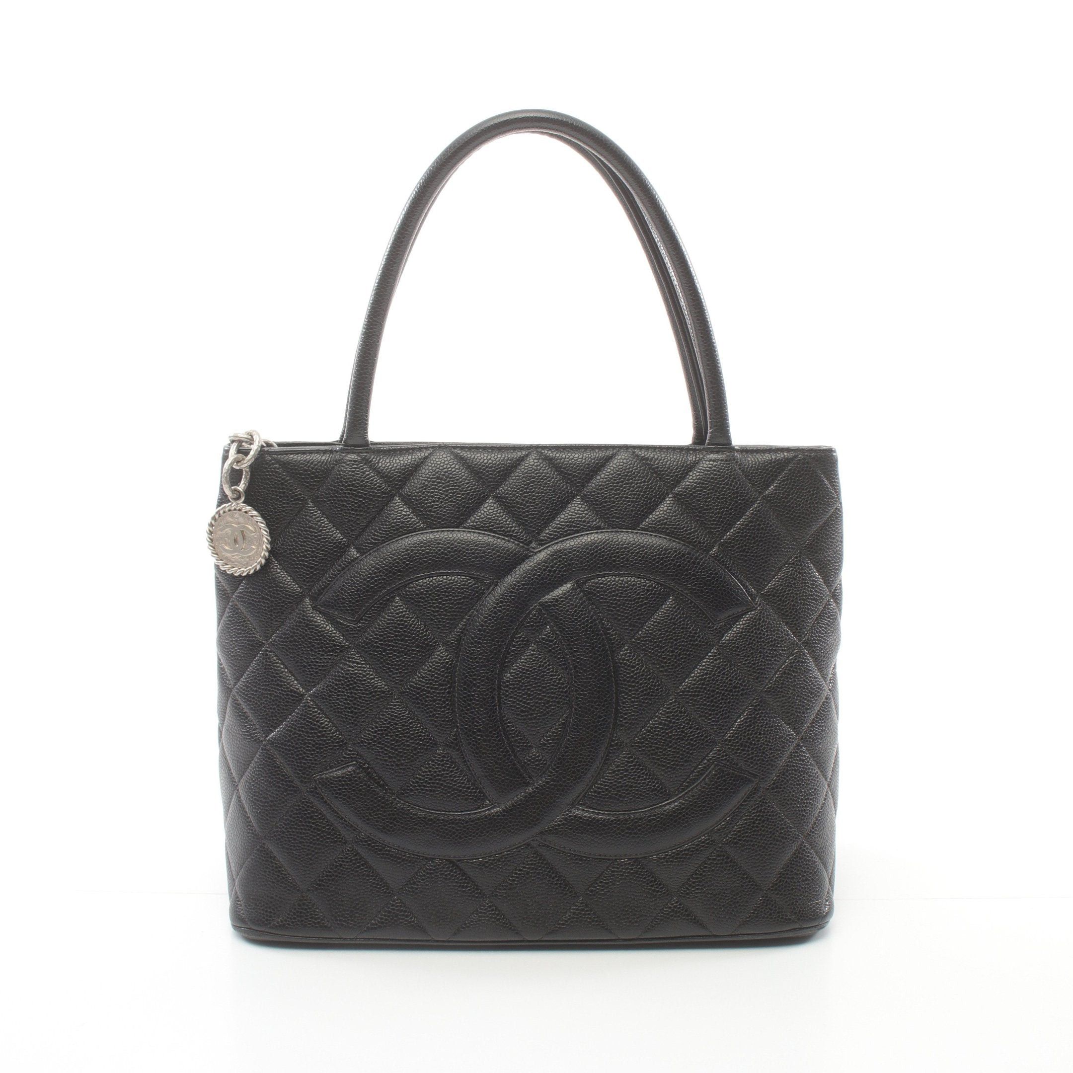 Chanel Chanel Reissue Tote Handbag Bag Caviar Skin Black Silver Hardware Size ONE SIZE - 1 Thumbnail