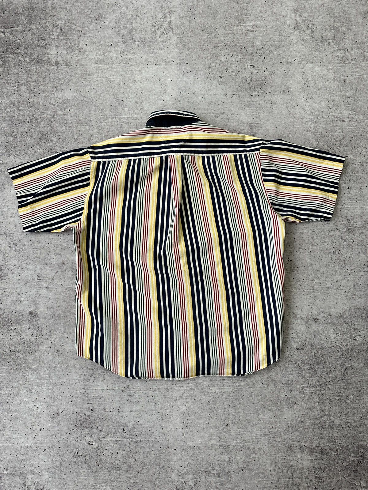 Tommy Hilfiger × Vintage Tommy Hilfiger Y2K Striped Shirt Notorious BIG style Size US XL / EU 56 / 4 - 6 Thumbnail