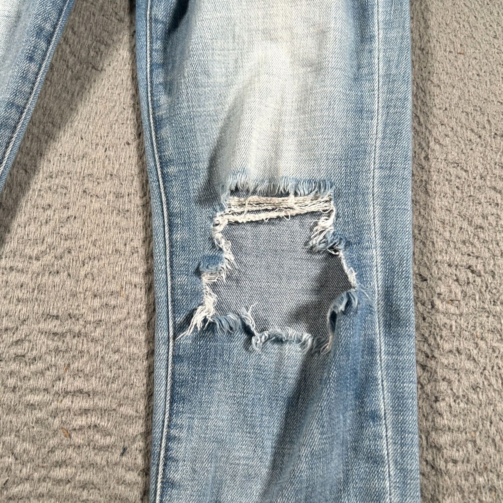 L'AGENCE L'AGENCE El Matador Jeans Women 26x24 Blue High Rise Slim Skinny Distressed Denim Zip Tapered Modern 90s style Mens Womens Guess? Size 26" / US 2 / IT 38 - 6 Thumbnail