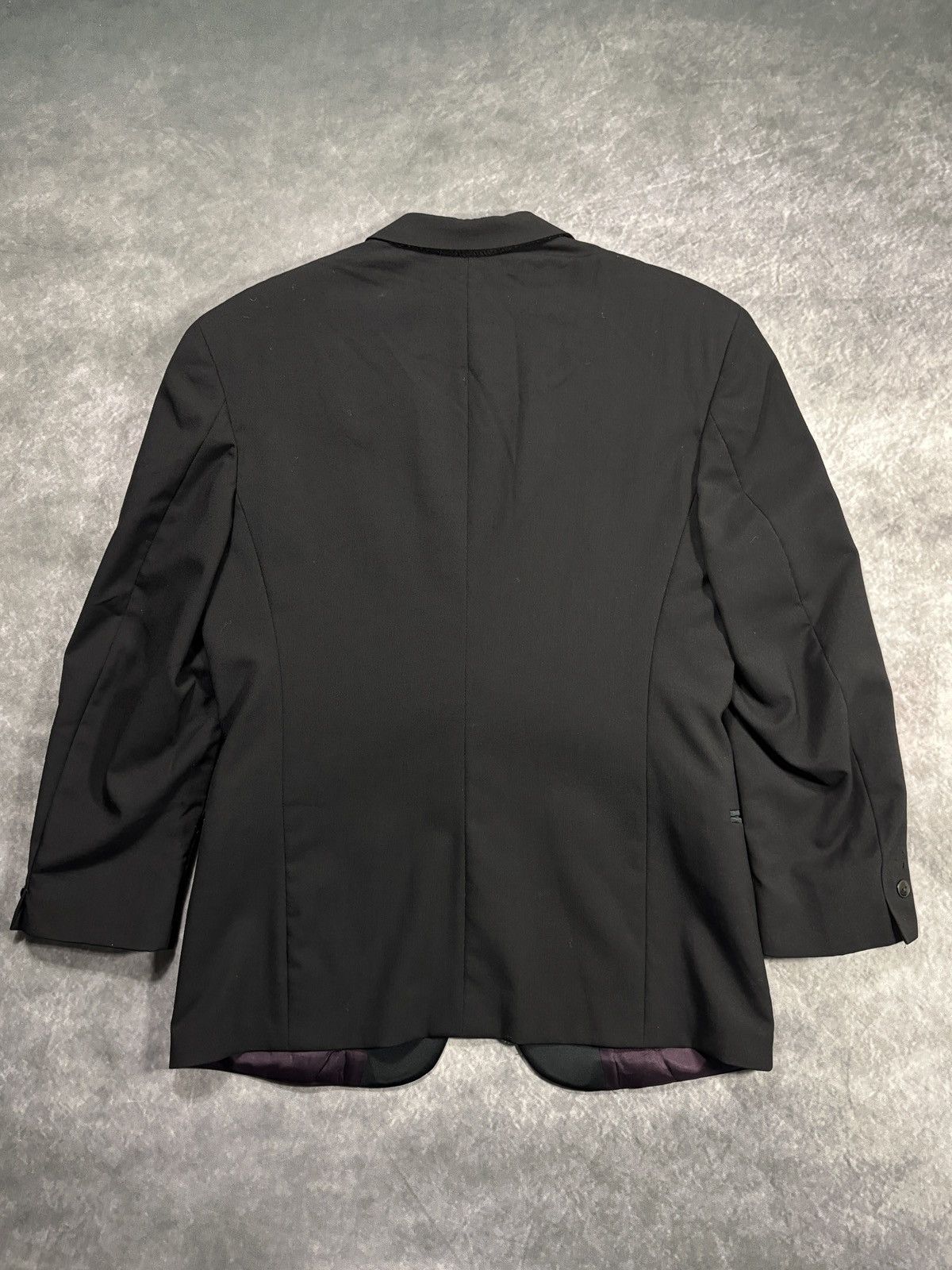 Givenchy 1950s Suit Jacket True Vintage Wool Blazer Tuxedo Heavy Size 40R - 2 Thumbnail