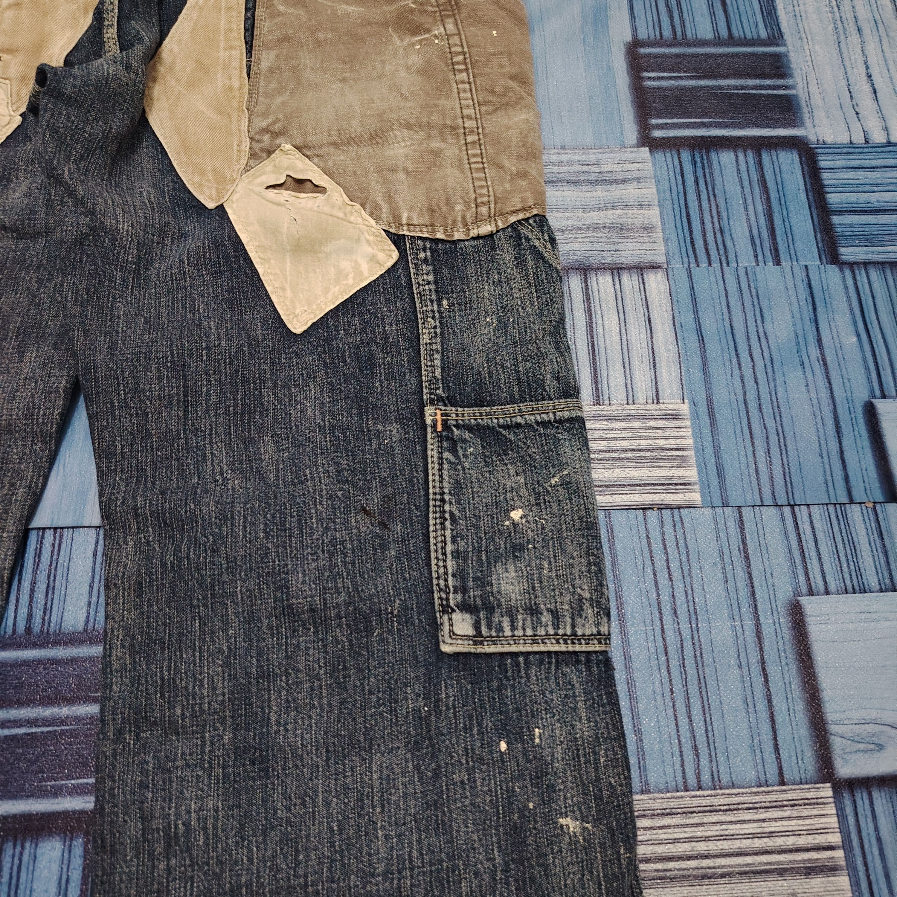Kapital Kountry 💥Insane💥 Vtg Denim & Dungaree Patchwork design soft denim Size US 30 / EU 46 - 18 Thumbnail