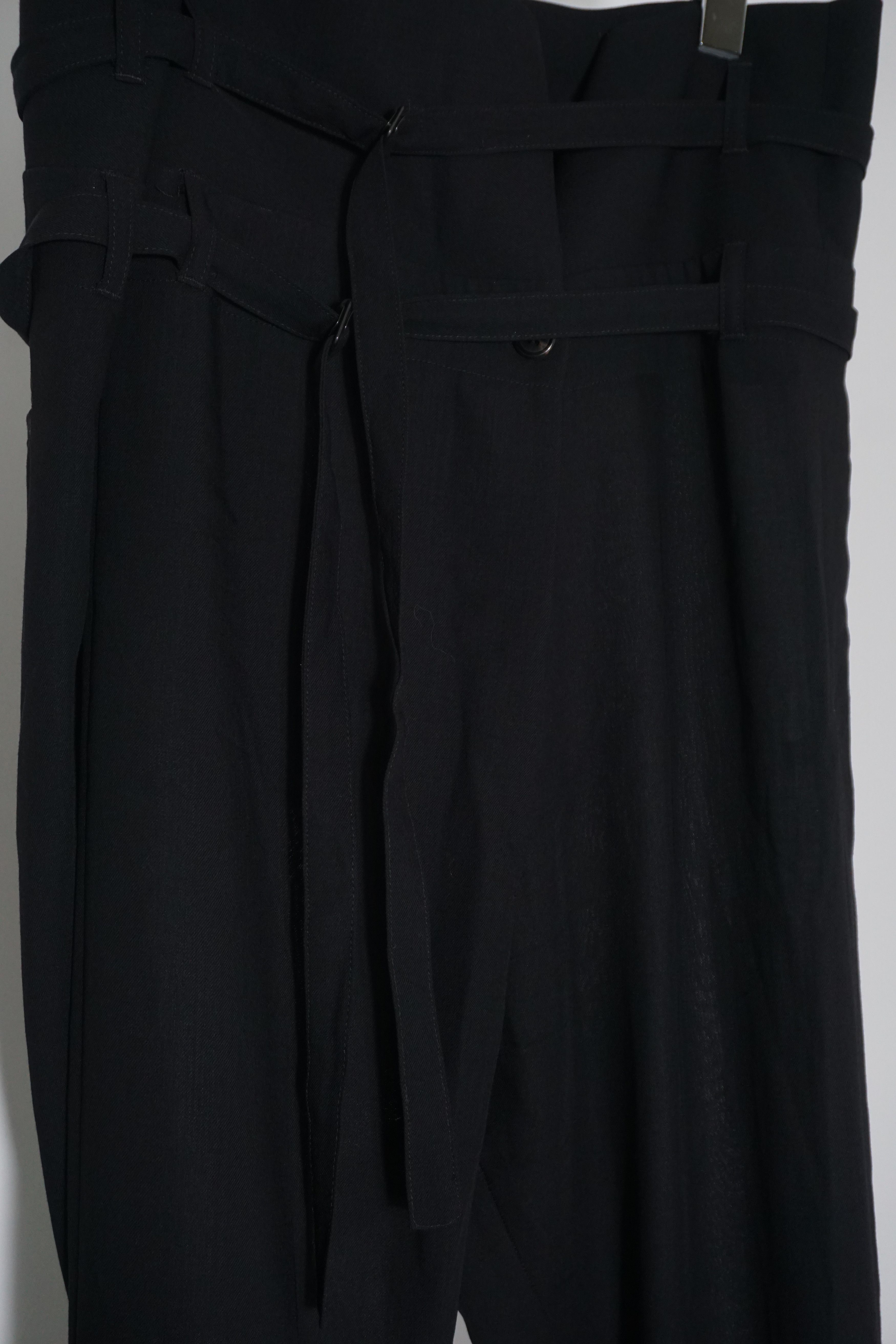 Ann Demeulemeester SS03 Bondage Paper Bag Pants Size US 32 / EU 48 - 2 Thumbnail