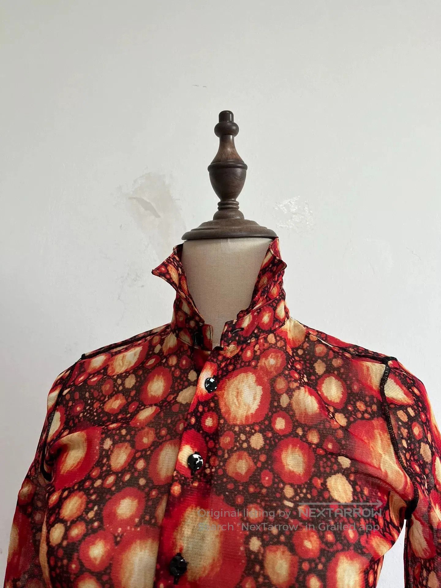 Jean Paul Gaultier Jean Paul Gaultier Red Polka Dot Top. Size S / US 4 / IT 40 - 3 Thumbnail