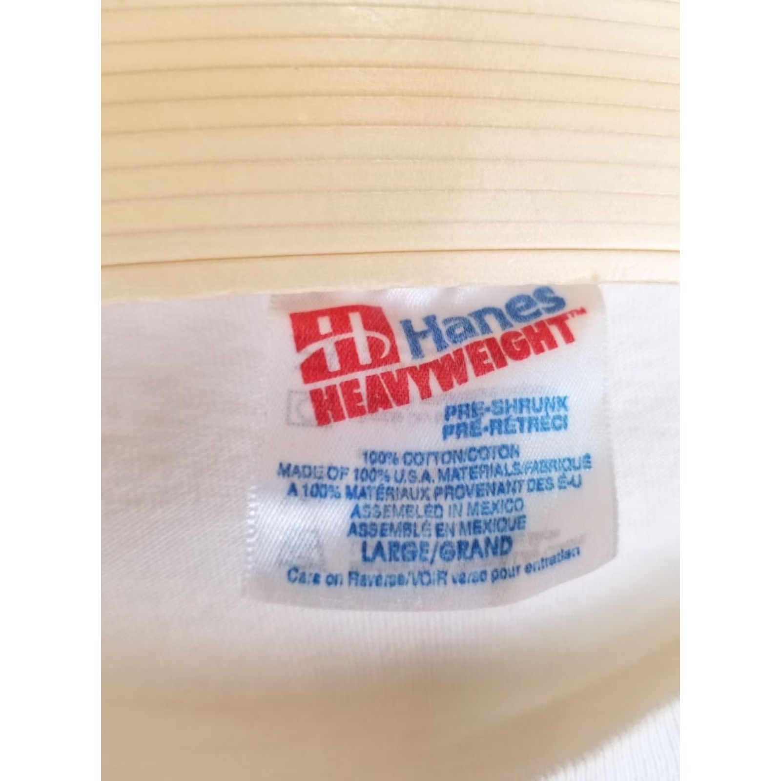 Hanes VINTAGE T-Shirt Mens L White Hanes 93' 3,2,1 ... AND THEN THERE WERE NONE HUMANS I TEES ELEPHANTS Cotton Size US L / EU 52-54 / 3 - 4 Thumbnail