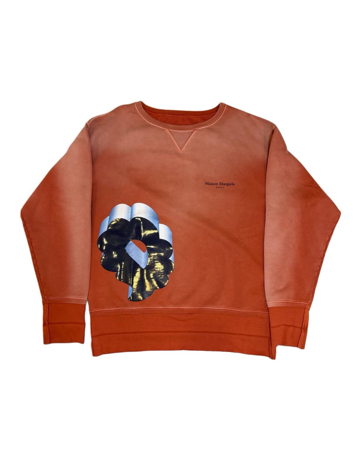 Maison Margiela Maison Margiela Logo-Print Oversized Sweatshirt Size US S / EU 44-46 / 1 - 1 Thumbnail