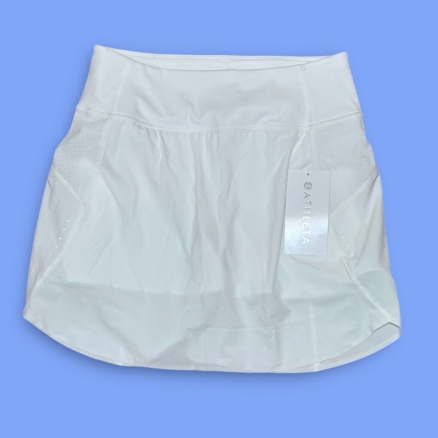 Athleta NWT Athleta Tennis skirt S 16" White Lined Pockets Run w/ It Size 27" / US 4 / IT 40 - 8 Thumbnail