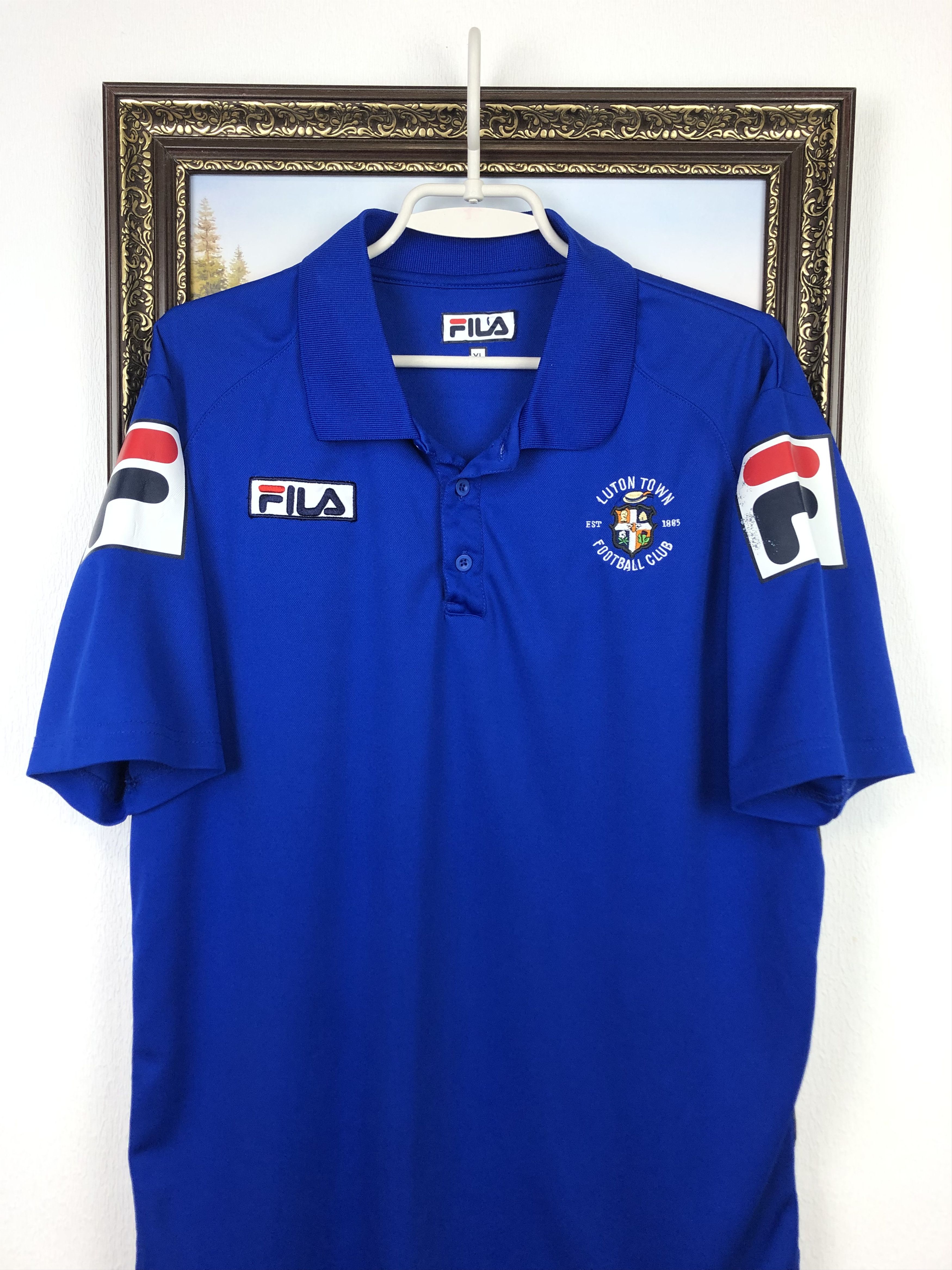 Fila Vintage Luton Town Football Shirt Soccer Jersey Mens Trikot Size US XL / EU 56 / 4 - 2 Thumbnail
