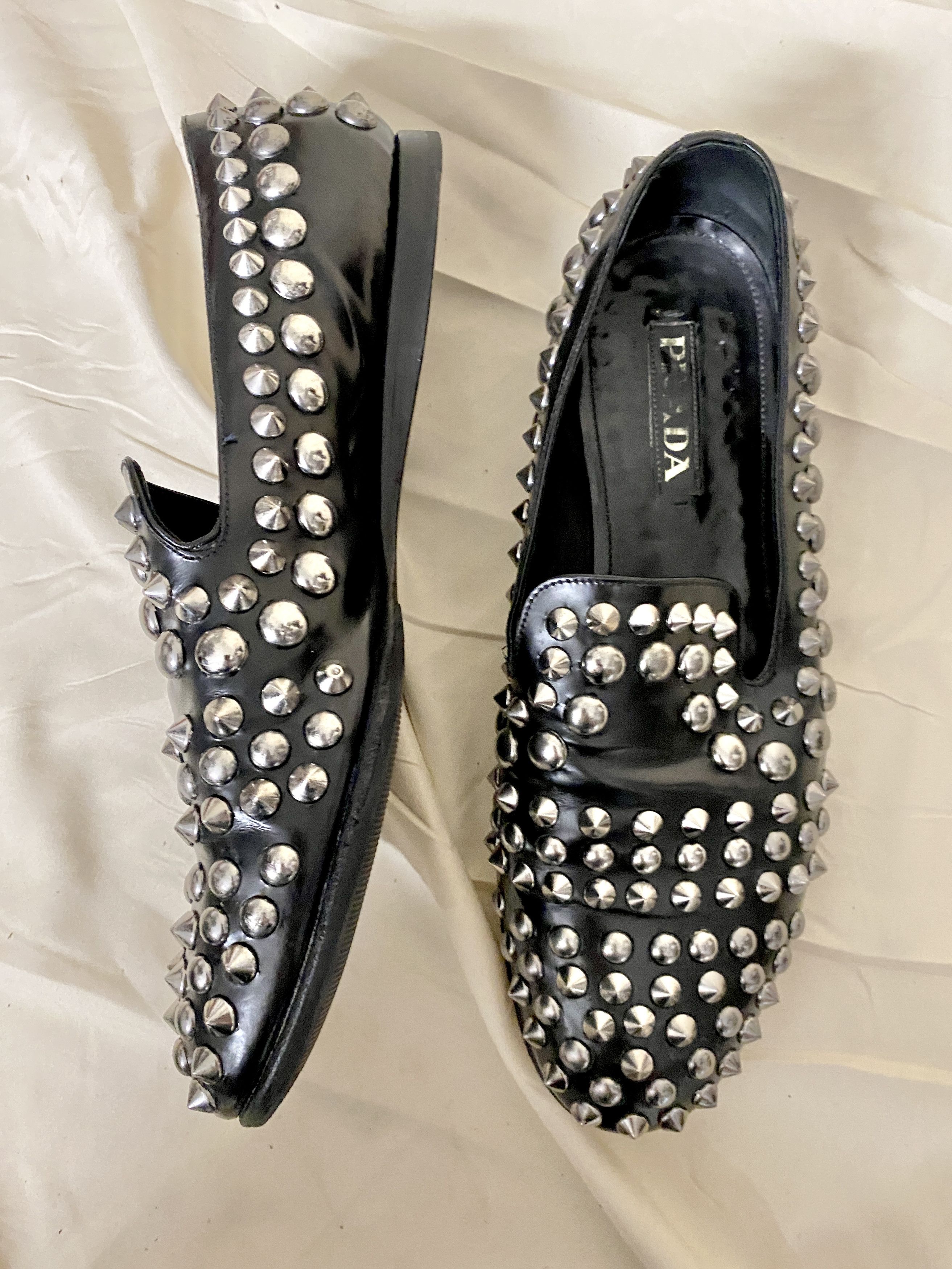 Prada Prada Vintage Studded Loafers - Unisex Size US 8 / EU 41 - 4 Thumbnail