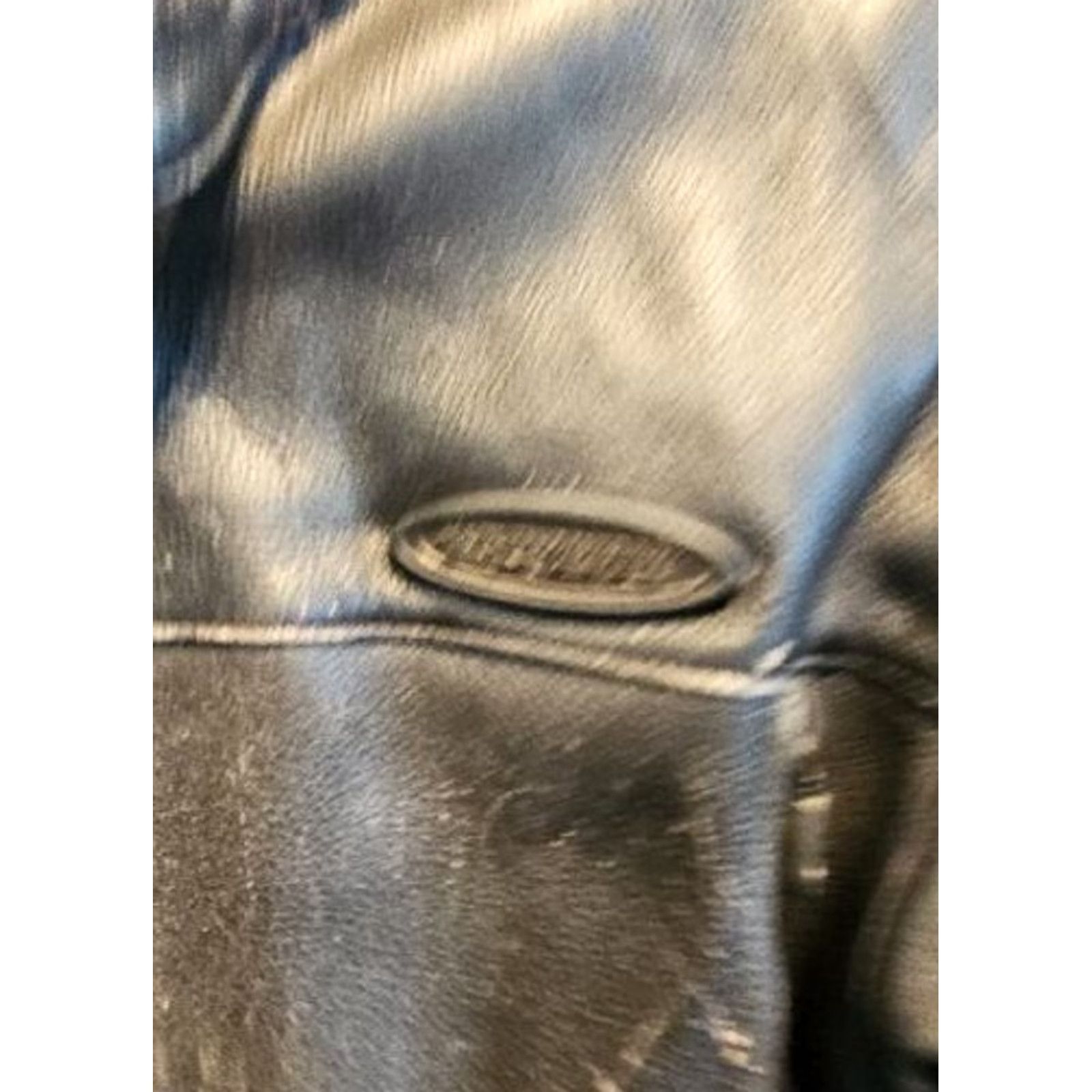 Harley Davidson VINTAGE Harley-Davidson Black Leather Motorcycle Biker BOMBER JACKET Mens Large FXRG Jacket Size US L / EU 52-54 / 3 - 4 Thumbnail