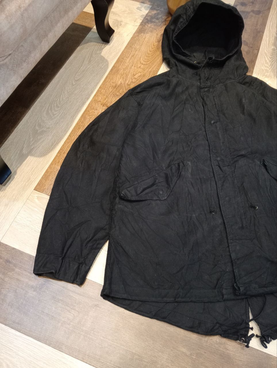 KATO KATO TOOL PROJECT JAPAN BLACK HOODED PARKA JACKET Size US L / EU 52-54 / 3 - 4 Thumbnail