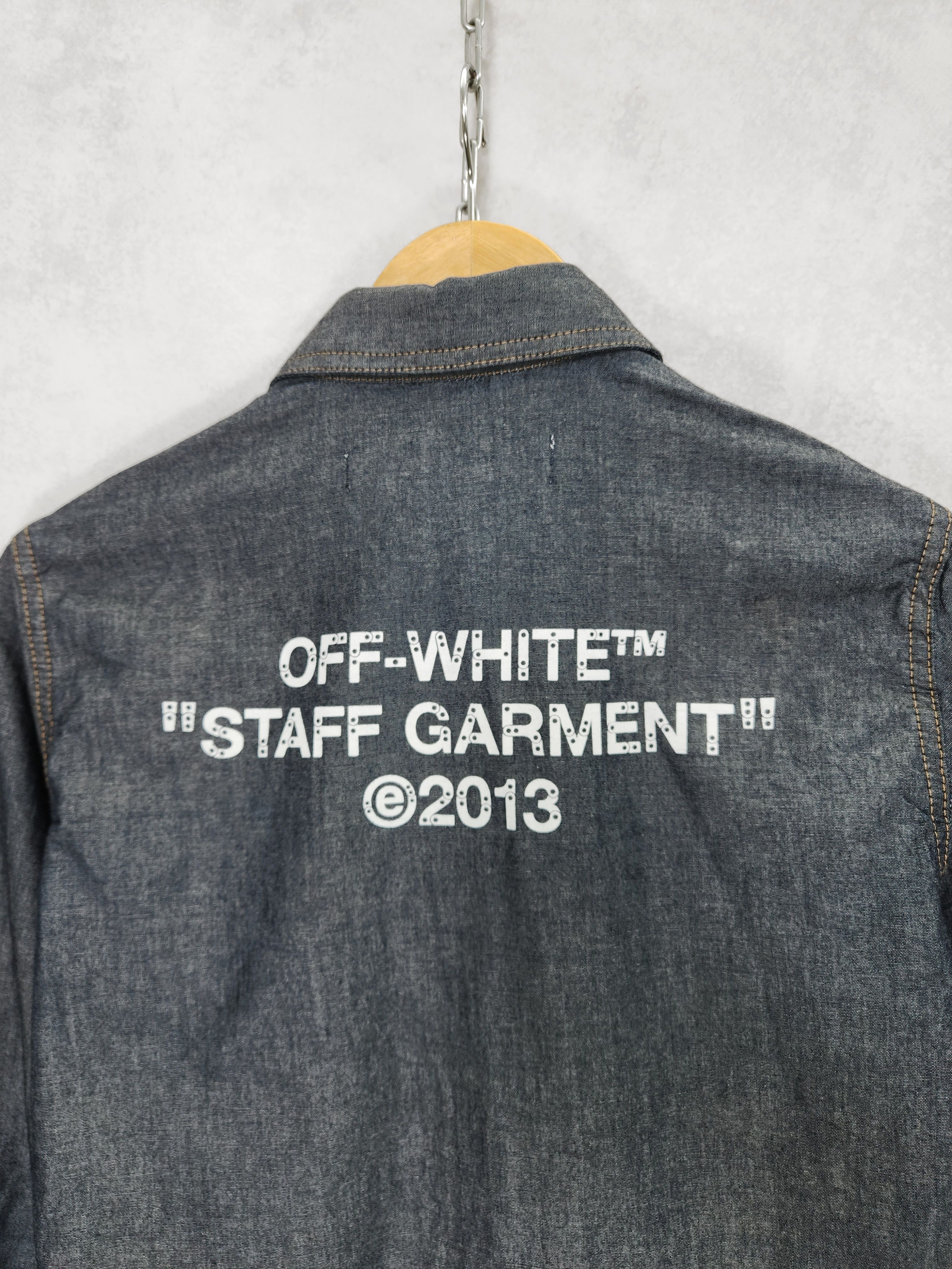 Off-White Off white c/o Virgil abloh staff garment 2013 denim shirt Size M / US 6-8 / IT 42-44 - 9 Thumbnail