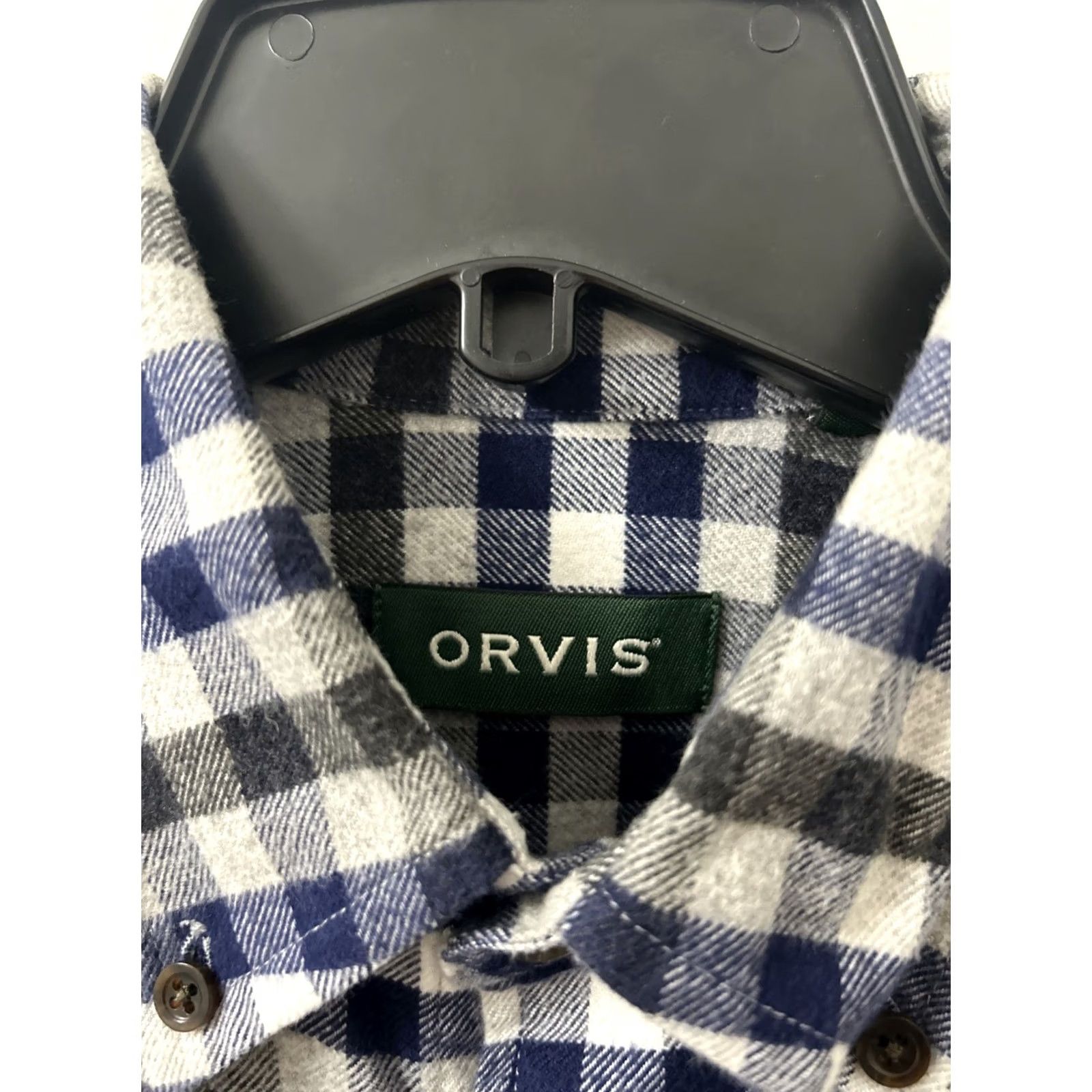 Orvis Orvis Button-Down Shirt Mens M Blue Plaid Flannel Long Sleeve Button-Up Casual Workwear Travel Outdoors Size US M / EU 48-50 / 2 - 5 Thumbnail
