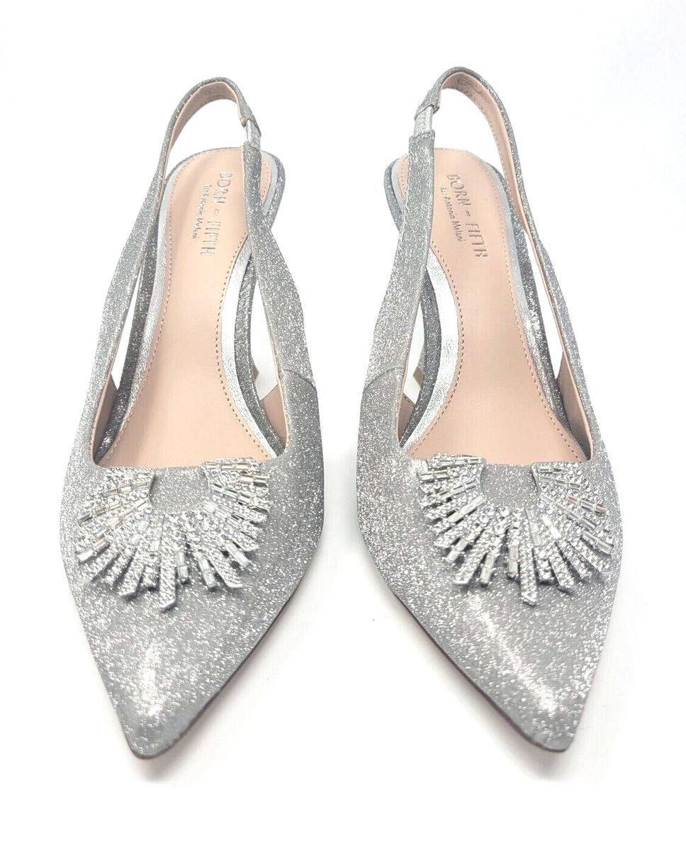 Other Born on Fifth Antonio Melani Glitter Slingback Pump Sz 8M Size US 8 / IT 38 - 7 Thumbnail