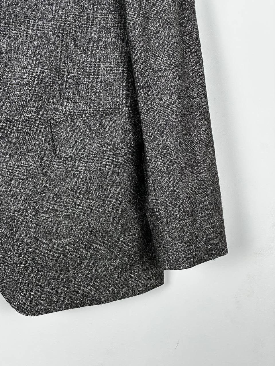 Tagliatore Tagliatore Virgin Wool Grey Checkered Blazer Made In Italy Size 52R - 4 Thumbnail