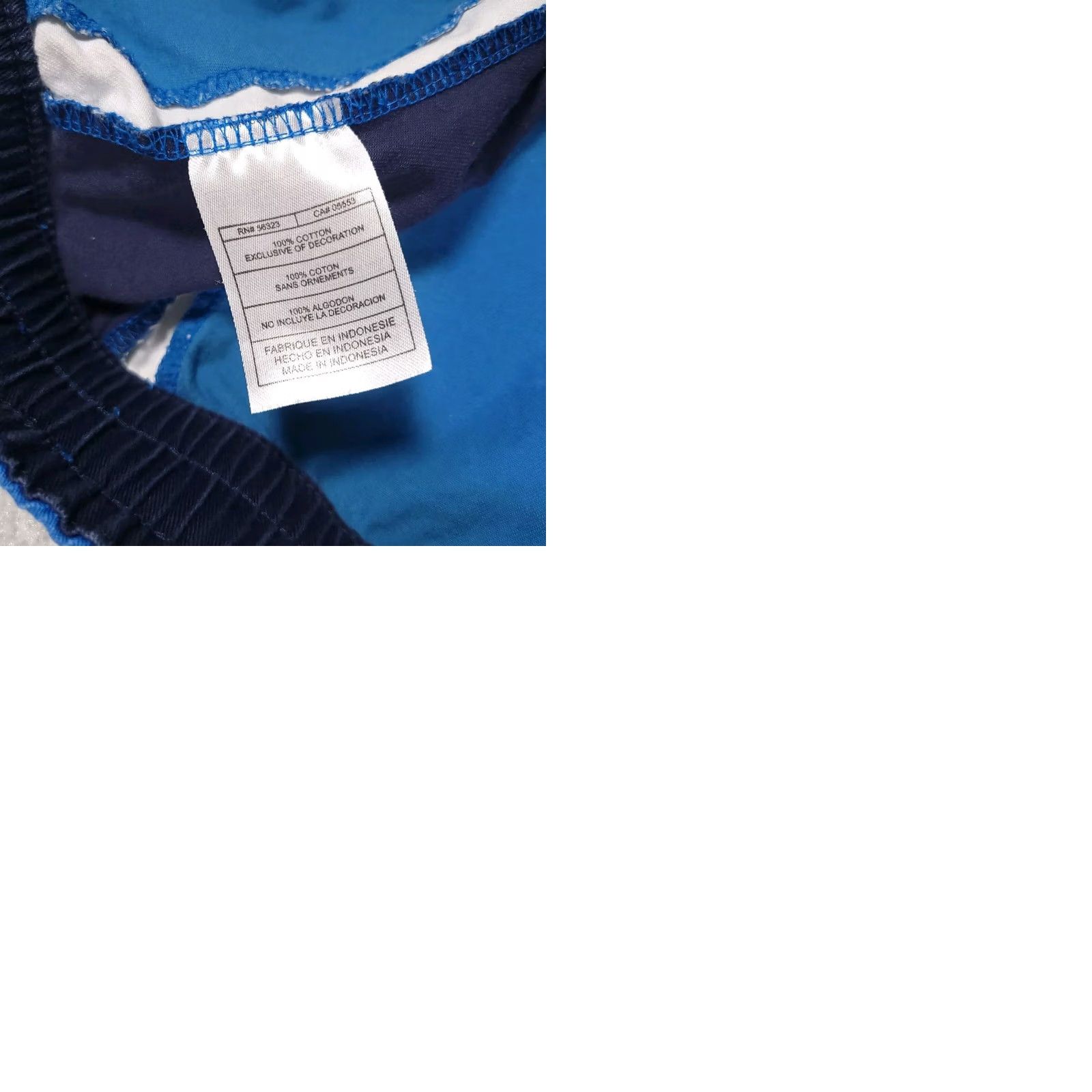 Nike VINTAGE Nike Shorts Mens XXL Blue Twill Elastic Waist Drawstring Heavy Logo Stripe Bermuda 90s Mens Size US 39 - 10 Thumbnail