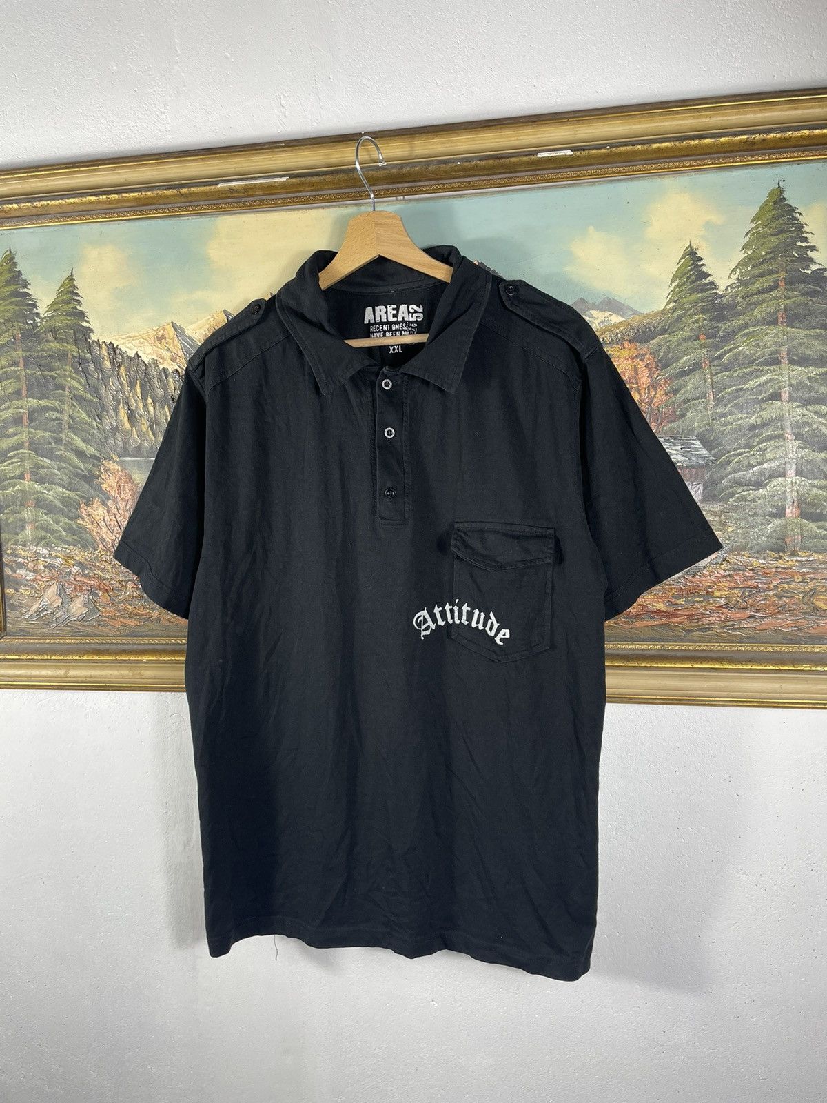 Affliction × Ed Hardy × Tapout Black vintage retro y2k 00s tees t shirt polo baggy loose Size US L / EU 52-54 / 3 - 7 Thumbnail