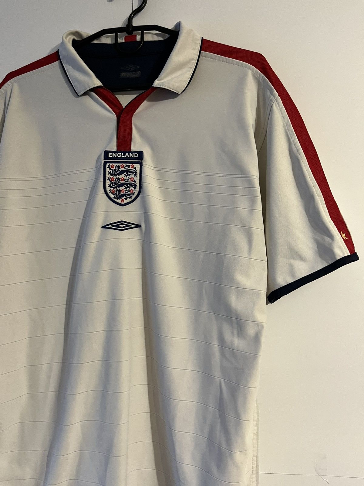 Umbro Umbro England 2003-05 Home Reversible Polo Soccer Jersey Size US L / EU 52-54 / 3 - 3 Thumbnail