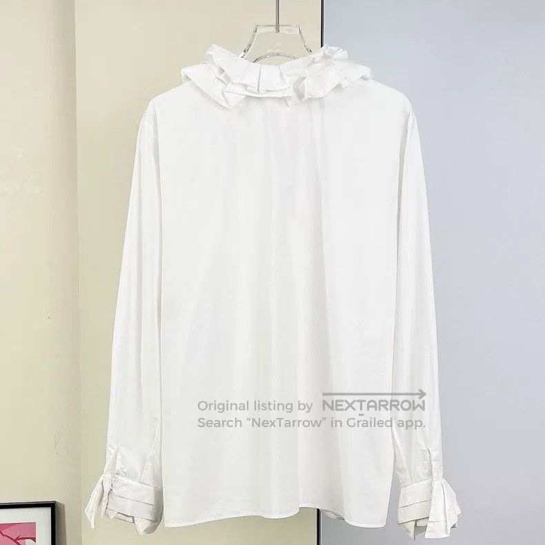 Chanel Chanel White shirt with lace collar Size XS / US 0-2 / IT 36-38 - 3 Thumbnail