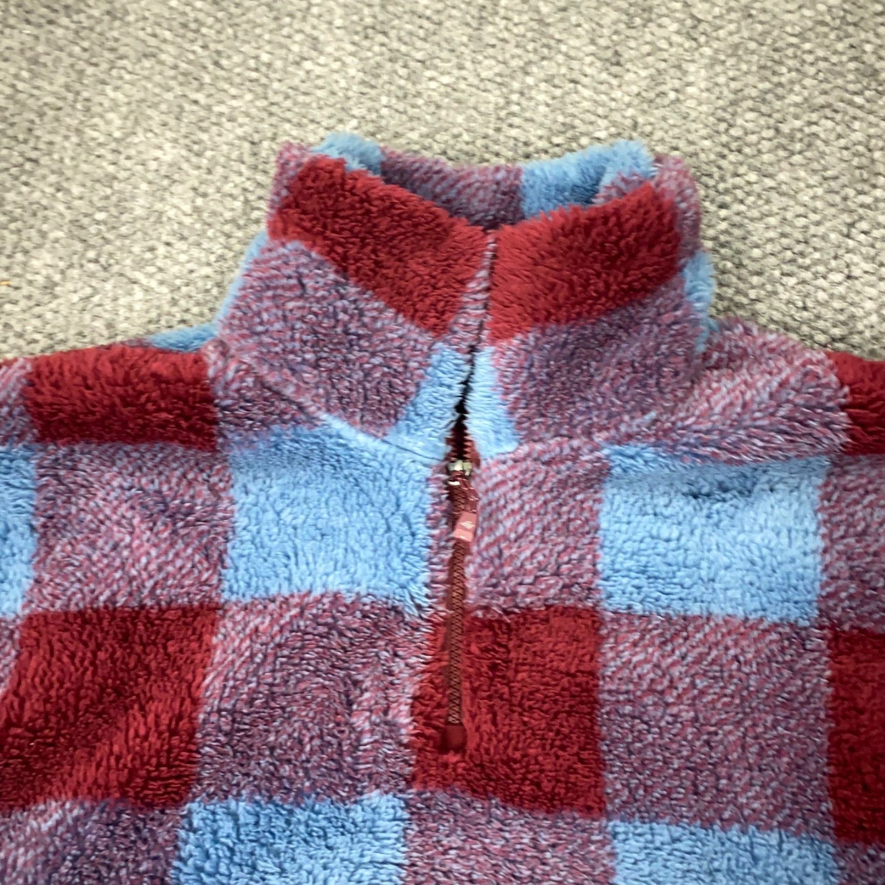 Eddie Bauer Eddie Bauer Womens Pullover Medium Plaid Fleece 1/4 Zip Sweatshirt Size M / US 6-8 / IT 42-44 - 2 Thumbnail