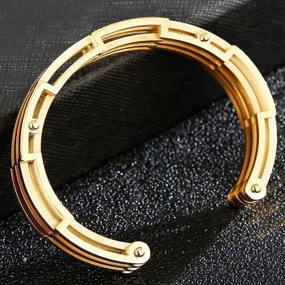 Other 12mm Stainless Steel Open Bangle Bracelet Size ONE SIZE - 3 Thumbnail