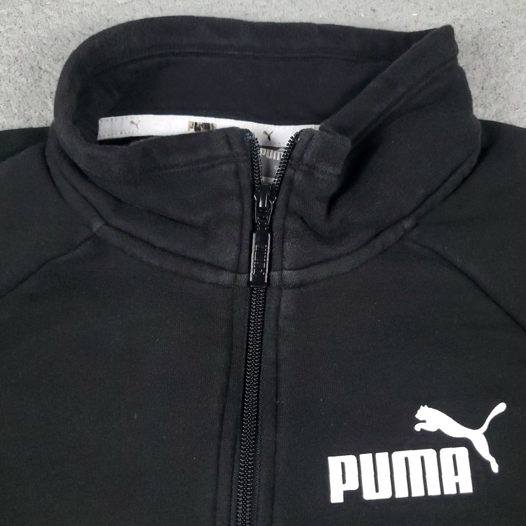 Puma PUMA Women's Large Black 1/2 Zip Crop Pullover Sweater Size L / US 10 / IT 46 - 3 Thumbnail