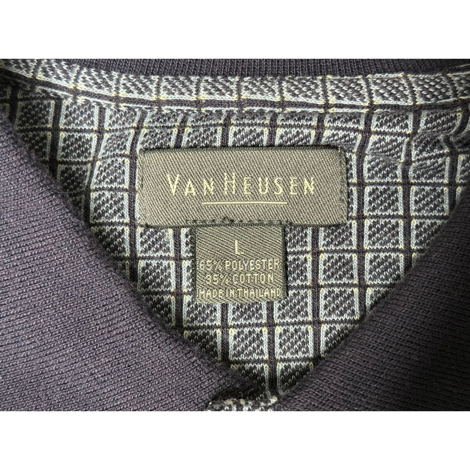 Van Heusen × Vintage Vintage Van Heusen Long Sleeve Polo Shirt Large Size US L / EU 52-54 / 3 - 3 Thumbnail